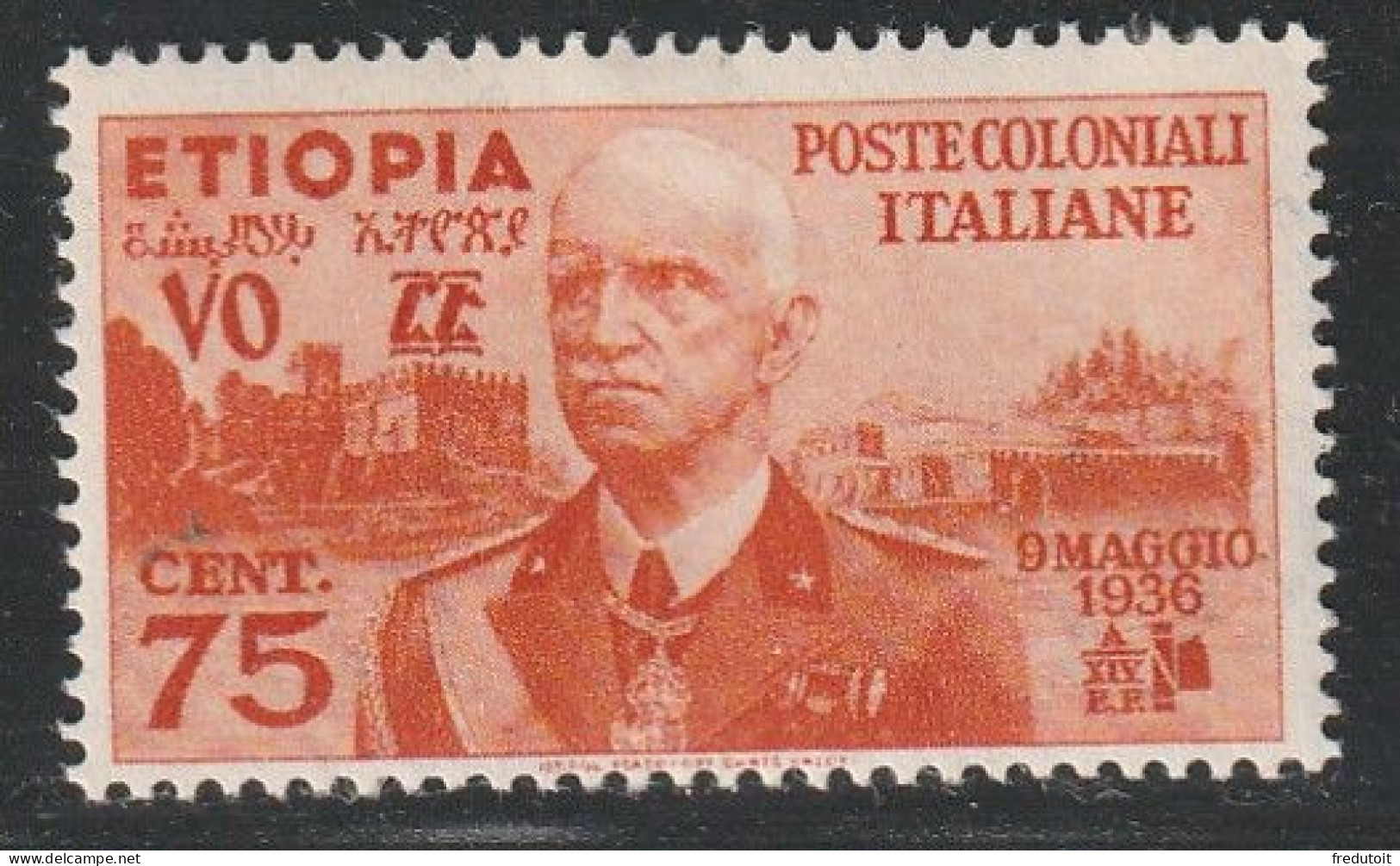 ETHIOPIE - Occupation Italienne - N°6 * (1936) Victor Emmanuel III - Ethiopië