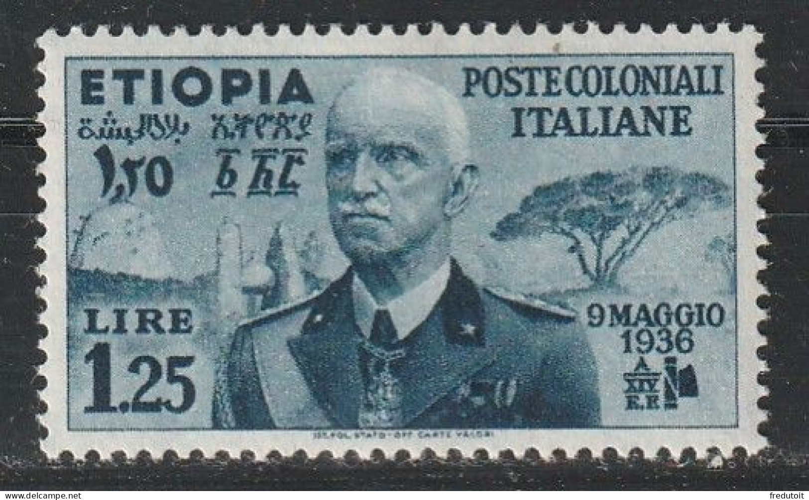 ETHIOPIE - Occupation Italienne - N°7 * (1936) Victor Emmanuel III - Etiopia