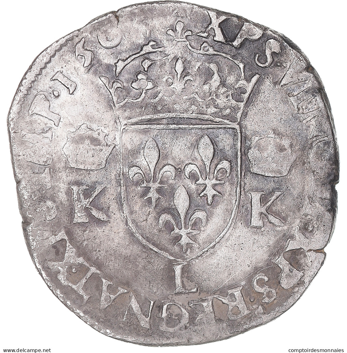 Monnaie, France, Charles IX, Teston, 1565, Bayonne, TB+, Argent, Gadoury:431 - 1560-1574 Charles IX