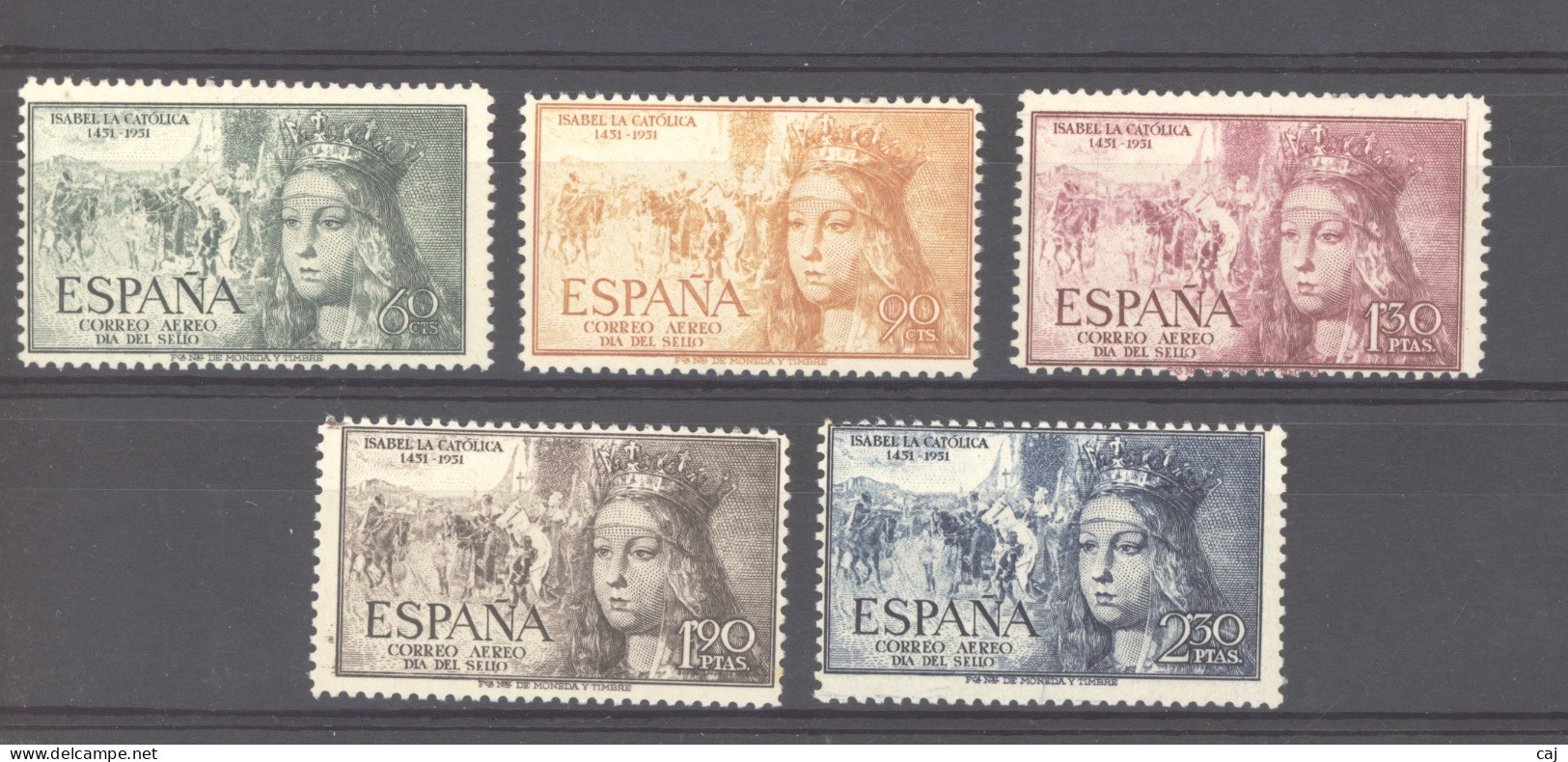 Espagne   -  Avion  :  Yv  257-61  * - Nuevos