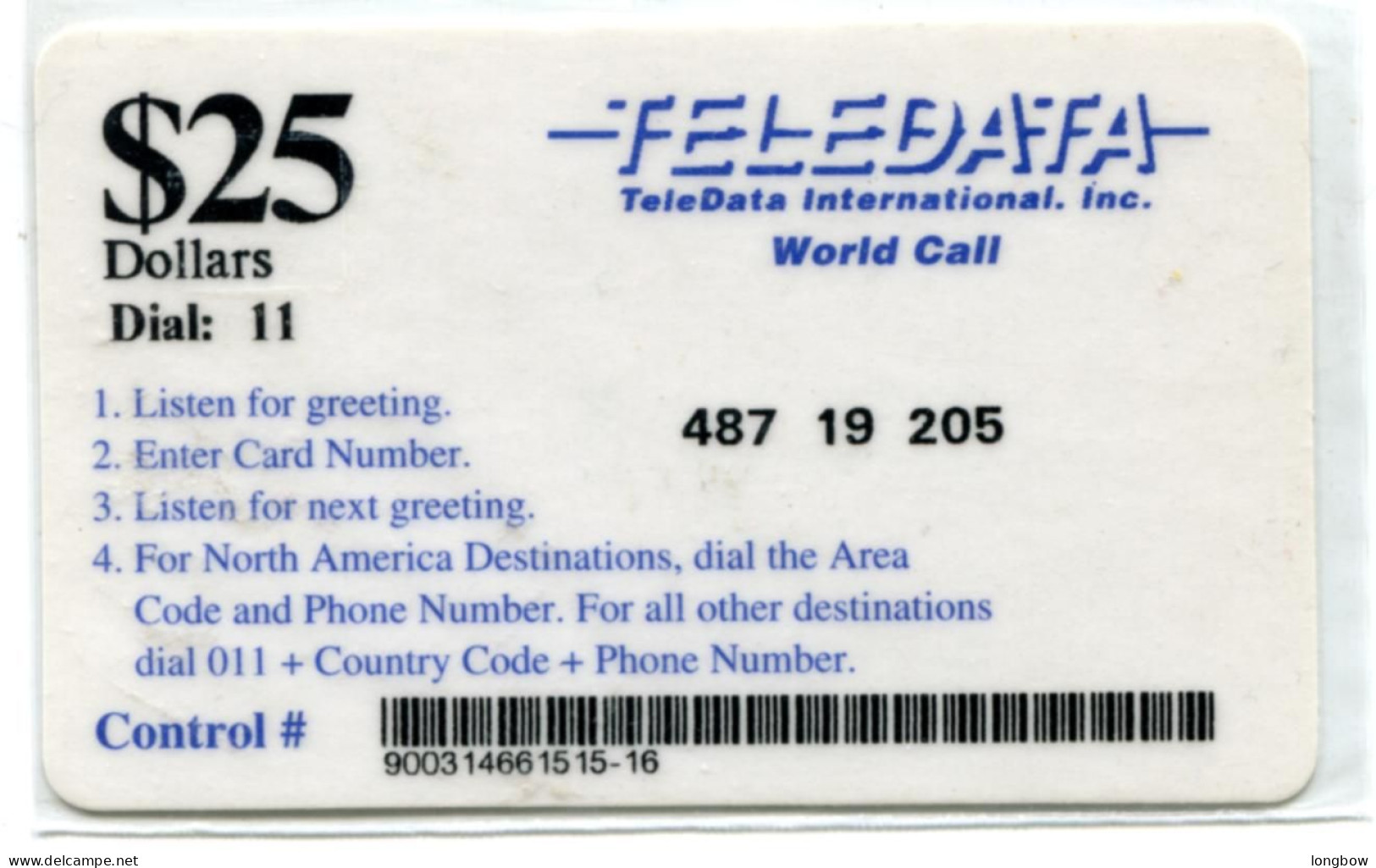 Bosnia BOS-T04 Teledata International Memory Card $25 Used - Bosnië