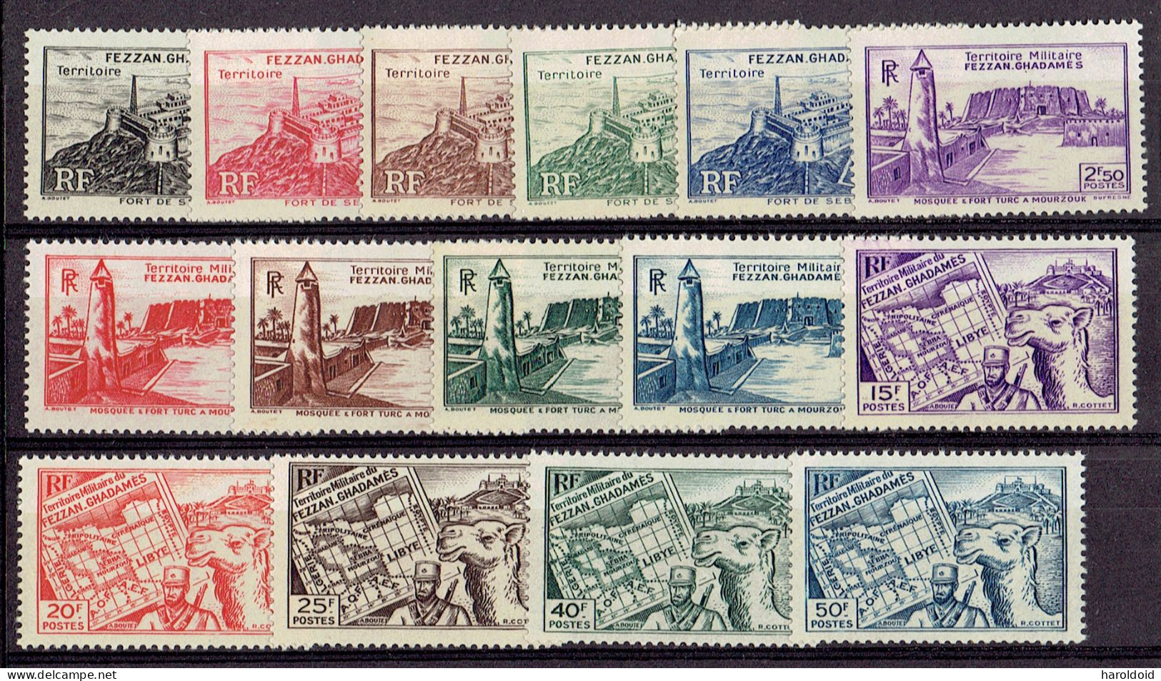 FEZZAN - SERIE TP N°28/42 - XX MNH TTB - Ongebruikt