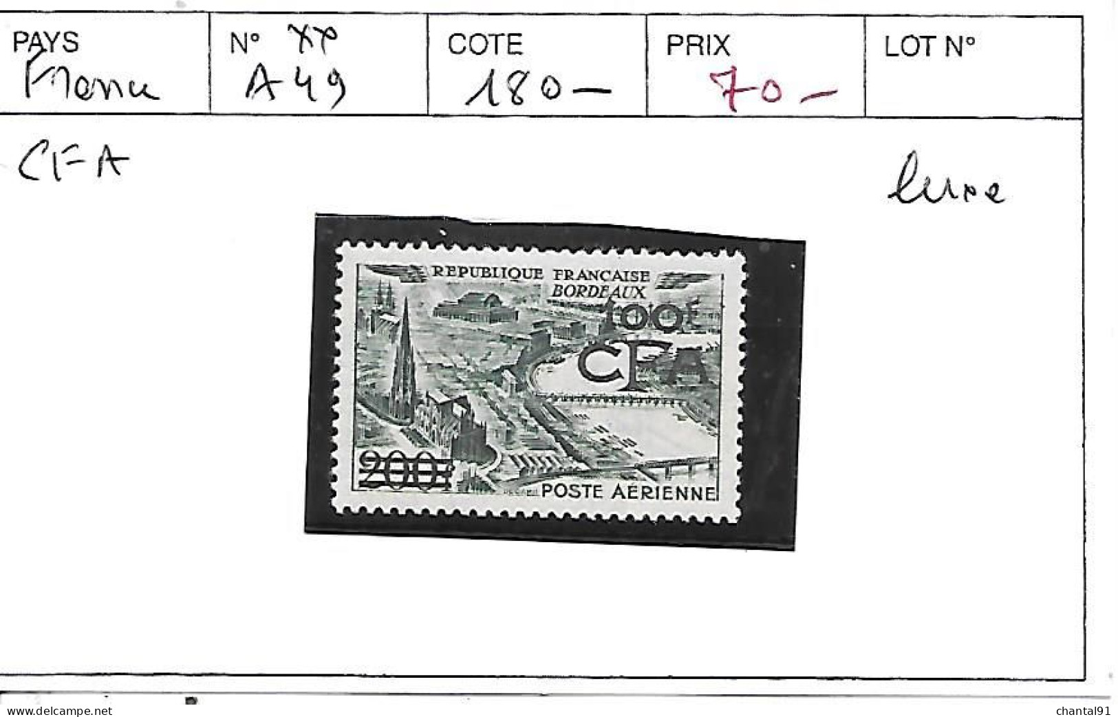 TAHITI N° 10 (*) - Unused Stamps