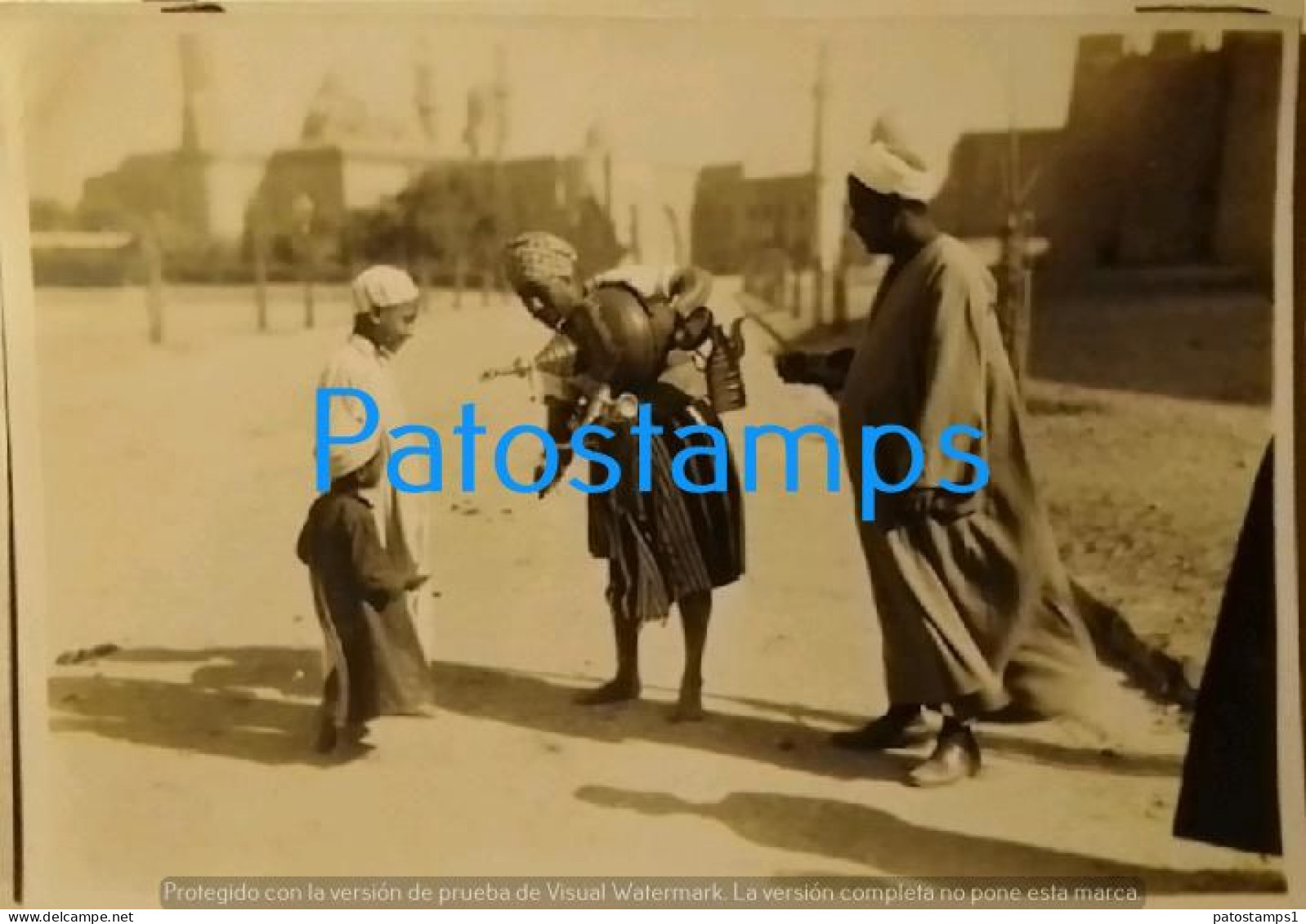 205751 AFRICA ARGEL ALGERIA ARGELIA COSTUMES SELLER WATER 17 X 12 CM PHOTO NO  POSTAL POSTCARD - Non Classés