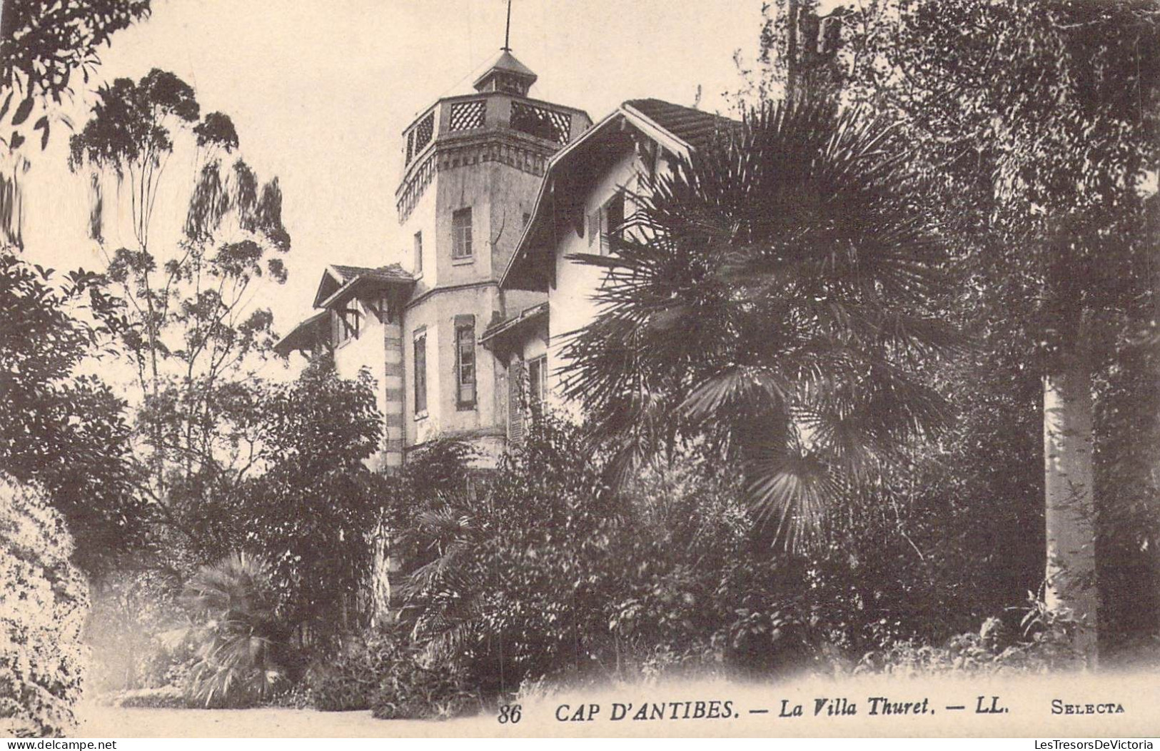 FRANCE - 06 - Cap D'Antibes - La Villa Thuret - Carte Postale Ancienne - Cap D'Antibes - La Garoupe