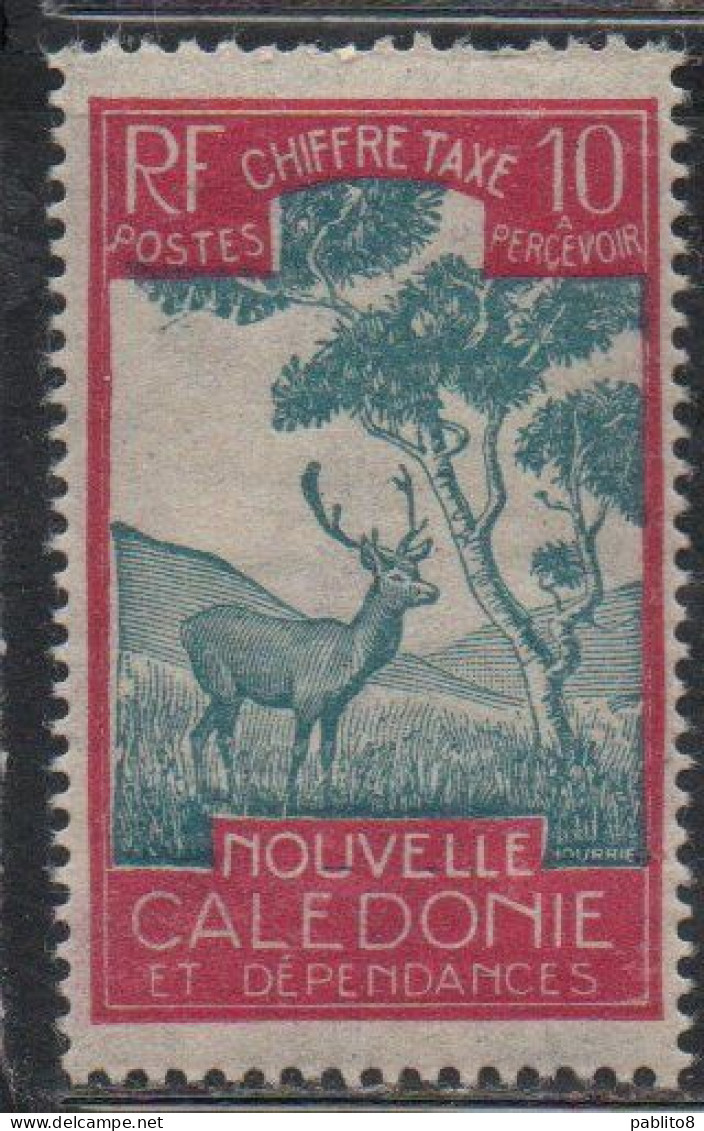 NOUVELLE CALEDONIE NEW NUOVA CALEDONIA 1928 POSTAGE DUE STAMPS TAXE SEGNATASSE MALAYAN SAMBAR 10c MNH - Postage Due