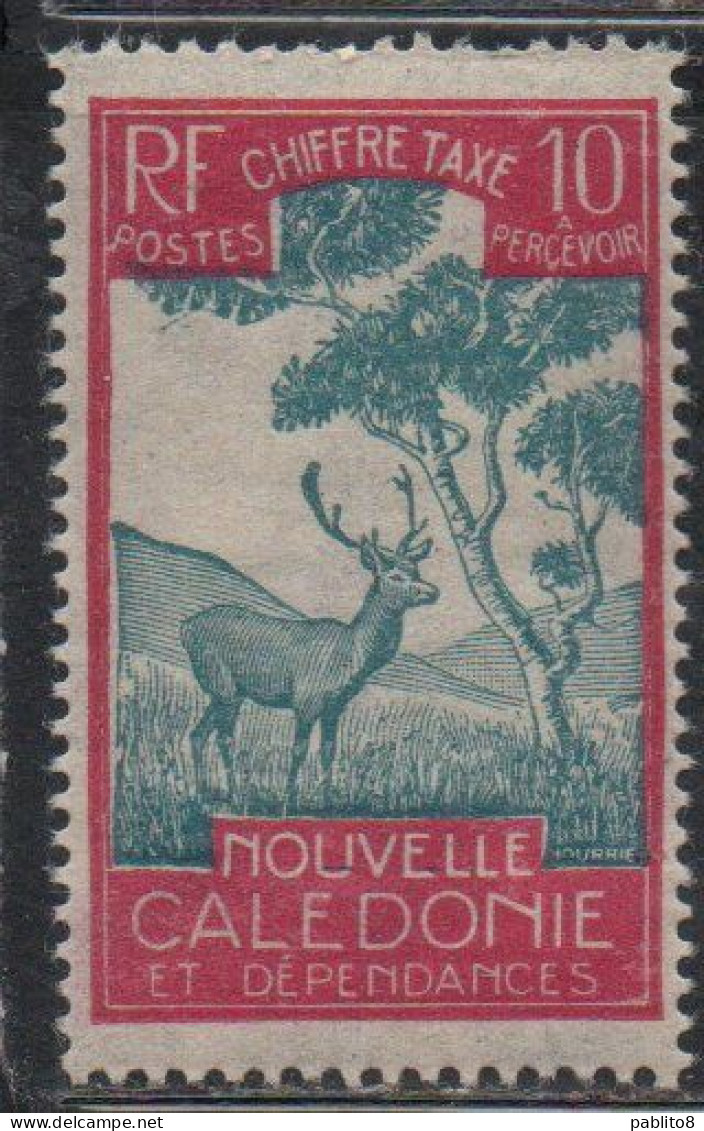 NOUVELLE CALEDONIE NEW NUOVA CALEDONIA 1928 POSTAGE DUE STAMPS TAXE SEGNATASSE MALAYAN SAMBAR 10c MNH - Portomarken