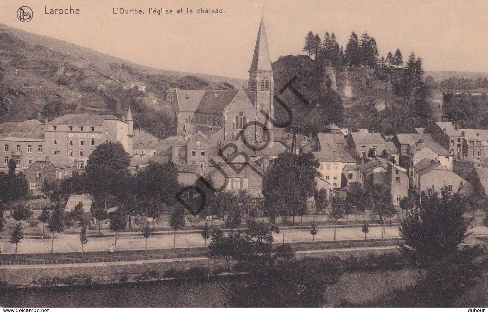 Postkaart/Carte Postale - Laroche - L'Ourthe, L'Eglise Et Le Château (C3340) - La-Roche-en-Ardenne