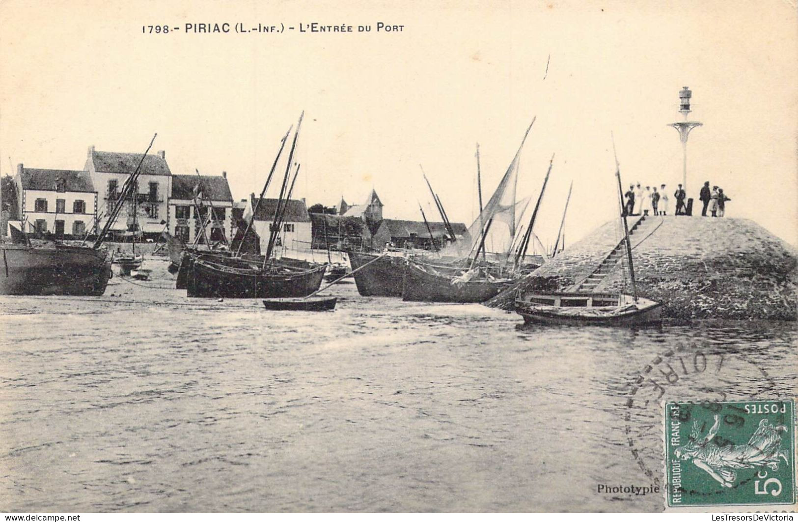 FRANCE - 44 - Pirac - L'Entrée Du Port - Carte Postale Ancienne - Piriac Sur Mer