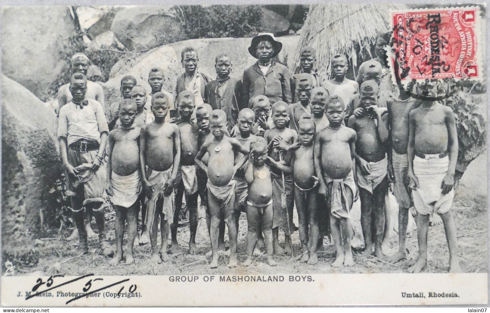 C. P. A. : ZIMBABWE : RHODESIA : Group Of Mashonaland Boys, Stamp In 1910 - Zimbabwe