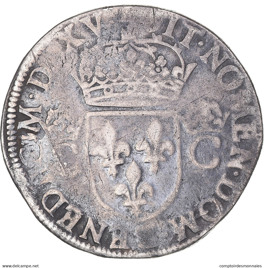 Monnaie, France, Charles IX, Teston, 1565, Toulouse, TB+, Argent, Gadoury:429 - 1560-1574 Karel I