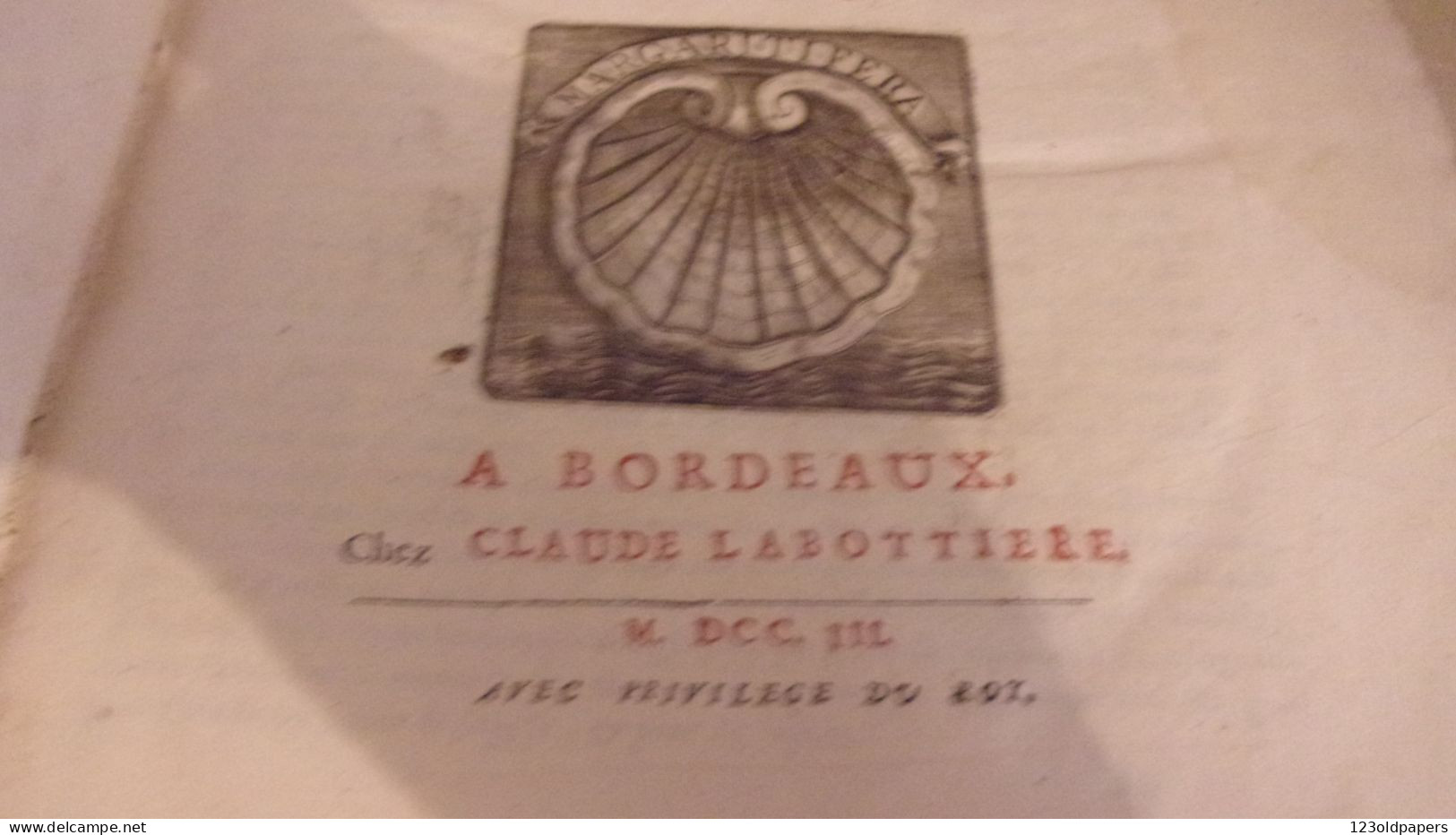 1703 LES OEUVRES DE MAISTRE GUY COQUILLE, SIEUR DE ROMENAY NIVERNAIS DROIT A BORDEAUX CLAUDE LABOTTIERE MDCCIII - 1701-1800