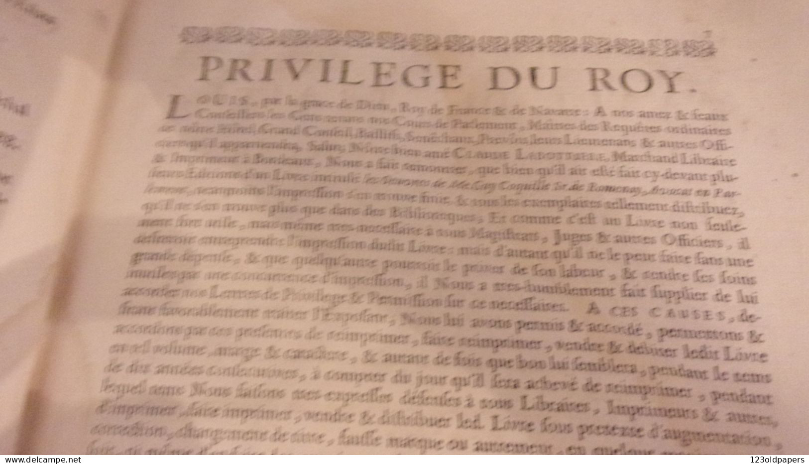 1703 LES OEUVRES DE MAISTRE GUY COQUILLE, SIEUR DE ROMENAY NIVERNAIS DROIT A BORDEAUX CLAUDE LABOTTIERE MDCCIII