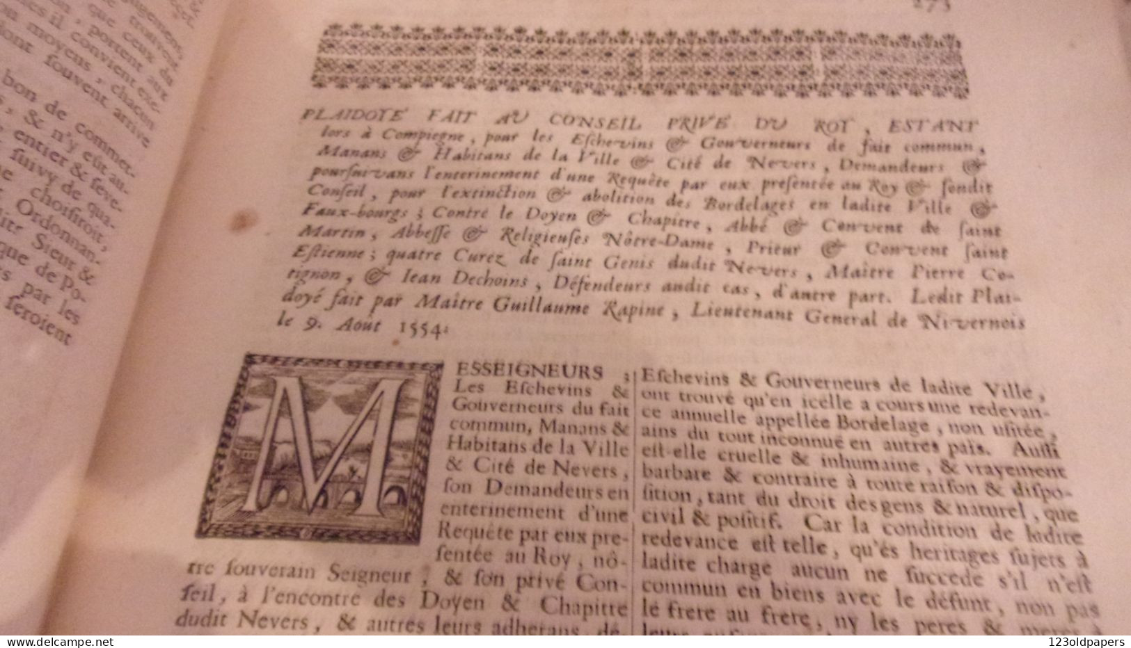 1703 LES OEUVRES DE MAISTRE GUY COQUILLE, SIEUR DE ROMENAY NIVERNAIS DROIT A BORDEAUX CLAUDE LABOTTIERE MDCCIII