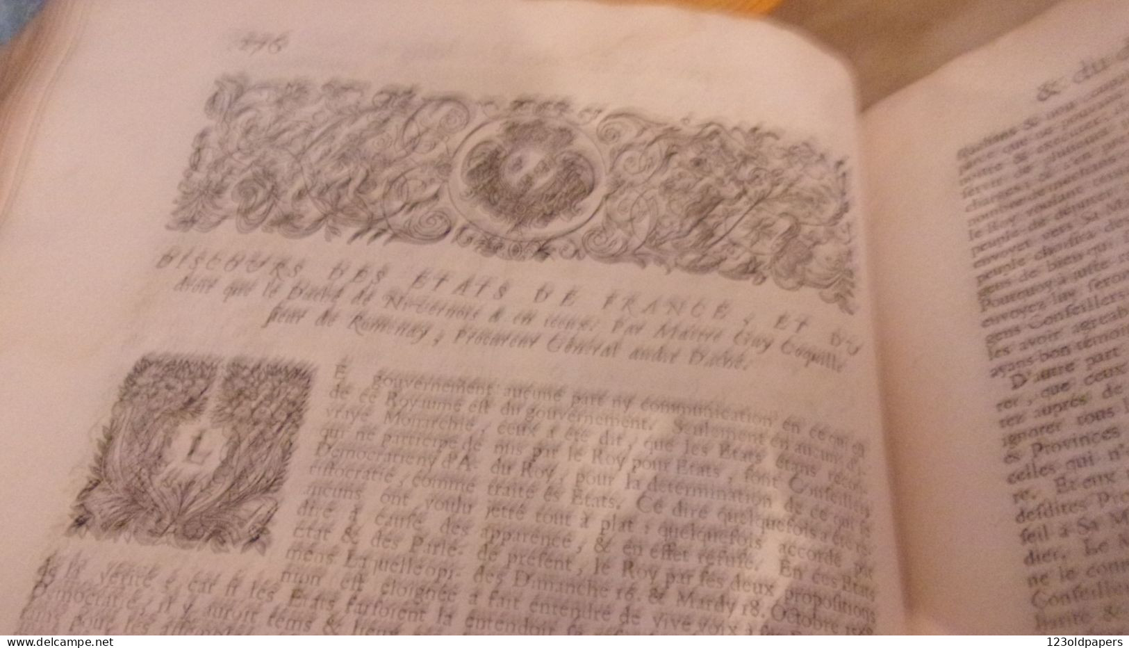 1703 LES OEUVRES DE MAISTRE GUY COQUILLE, SIEUR DE ROMENAY NIVERNAIS DROIT A BORDEAUX CLAUDE LABOTTIERE MDCCIII