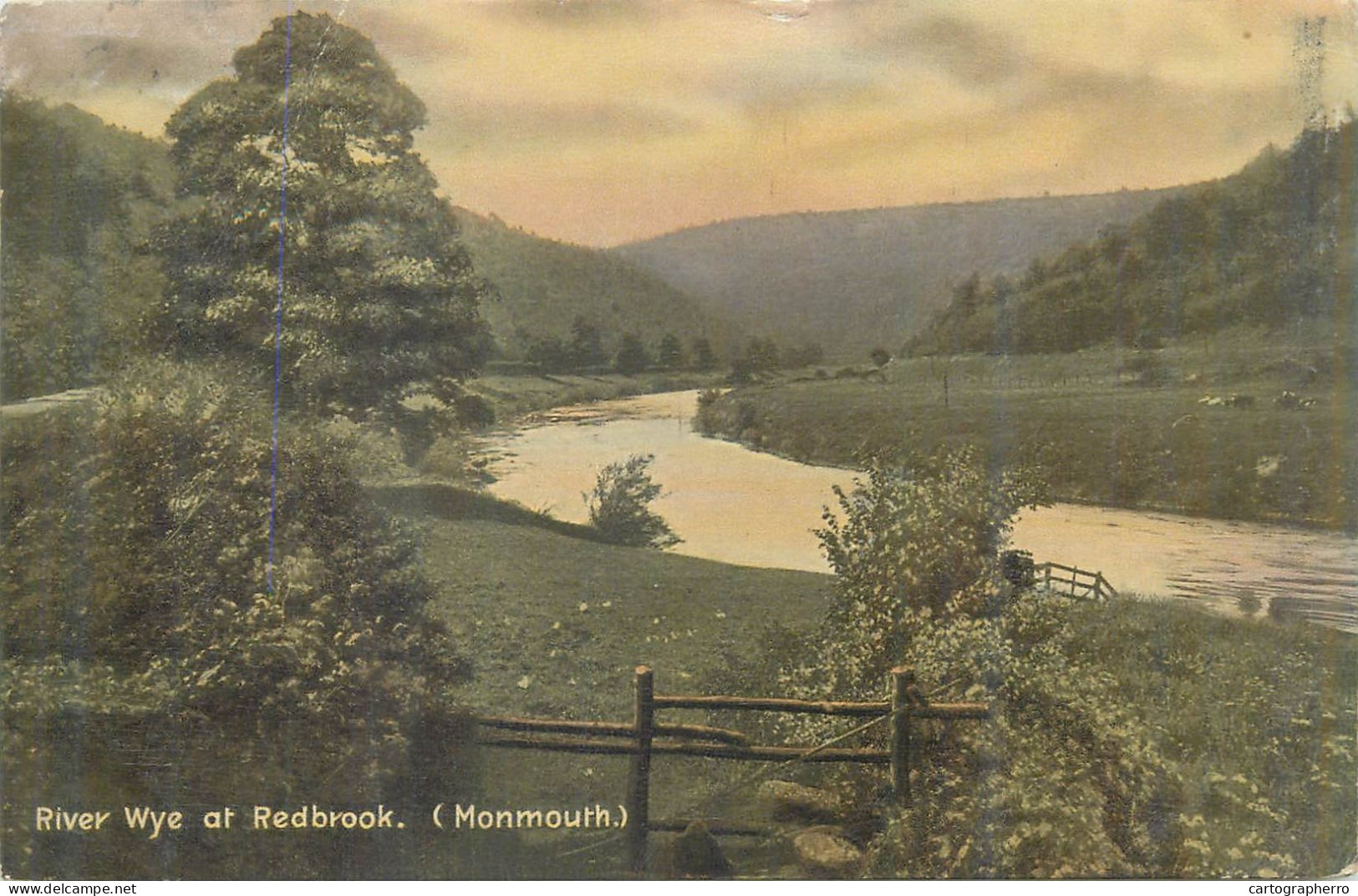 Postcard Uk Wales > Monmouthshire River Wye At Redbrook - Monmouthshire