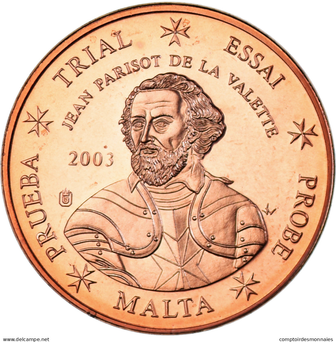 Malte, 5 Euro Cent, 2003, Unofficial Private Coin, SPL+, Cuivre - Malte