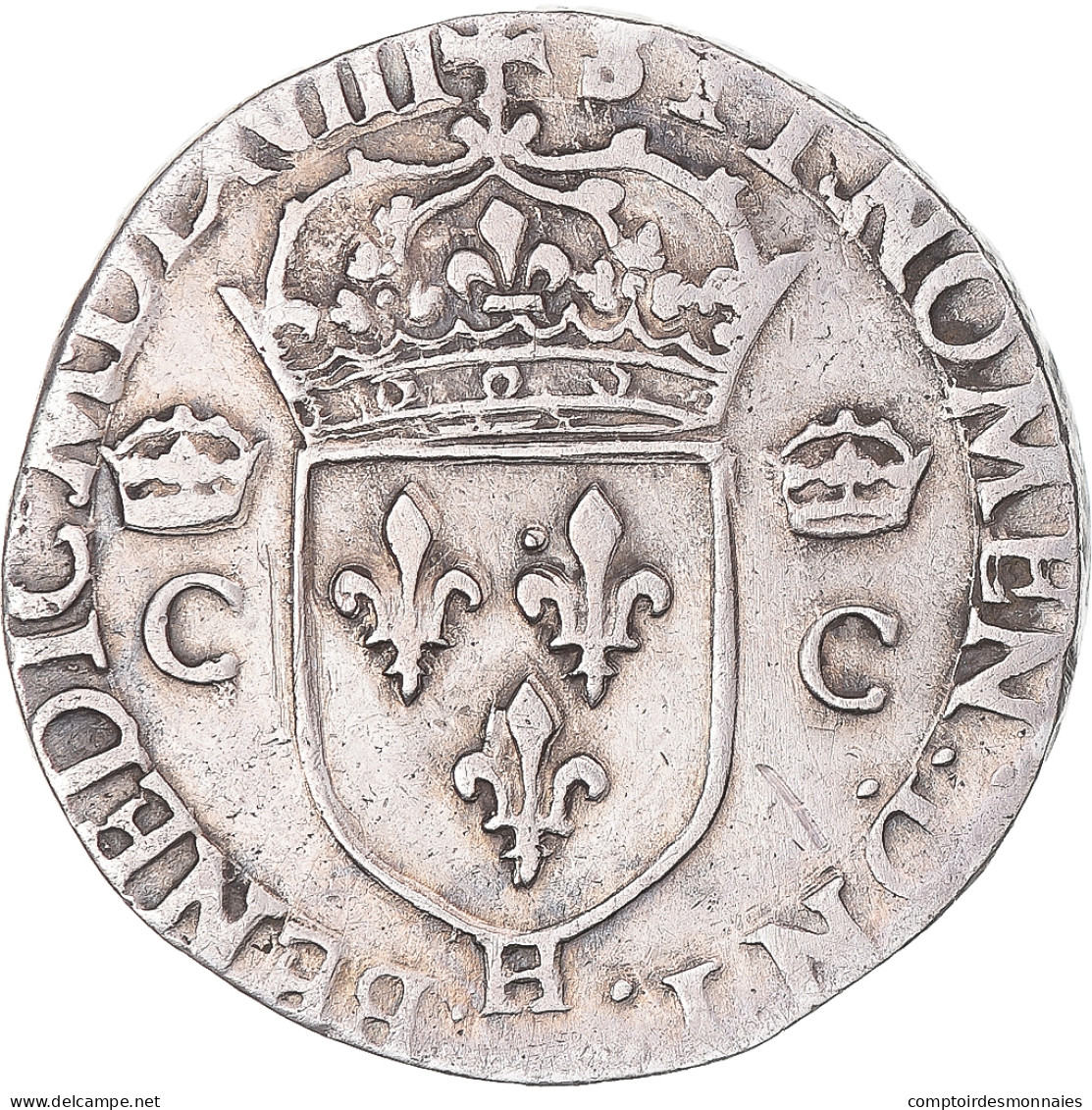 Monnaie, France, Charles IX, Teston, 1568, La Rochelle, TB+, Argent - 1560-1574 Carlo IX