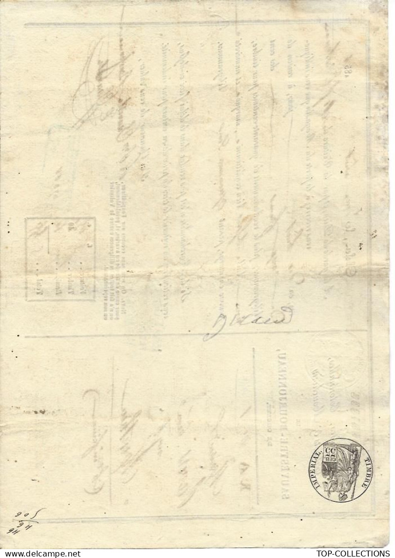 1854   ROULAGE TRANSPORT LETTRE DE VOITURE   Fabrique Tissus Sauvestre Bourjonneau Cholet Pour Revers Montlieu Charente - 1800 – 1899