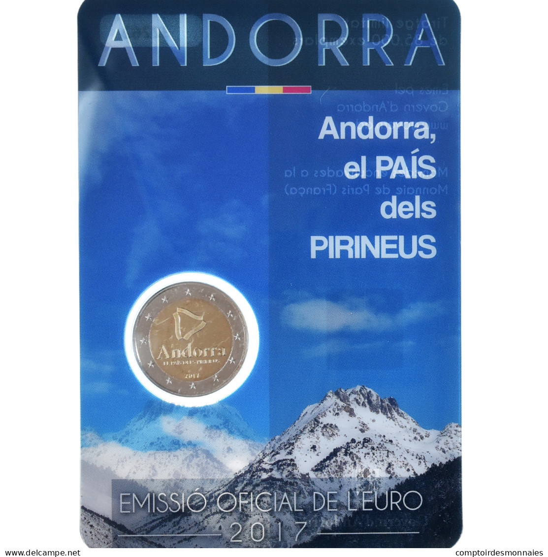 Andorre, 2 Euro, 100 Ans De L'hymne National, 2017, Monnaie De Paris, BU, FDC - Andorra