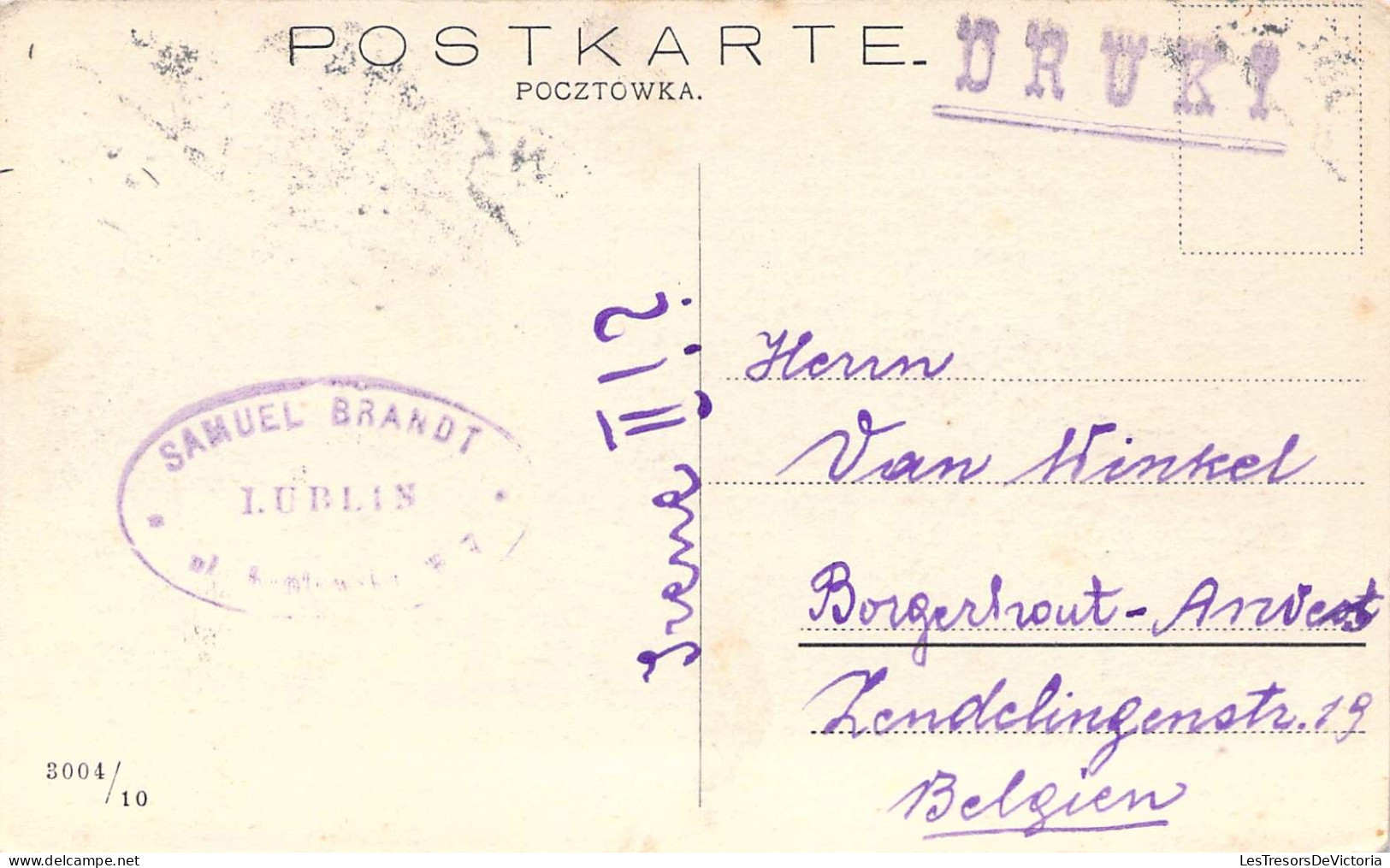 Pologne - Krakowskie Pzedmiescie - Animé - Samuel Brandt - Banlieue De Cracovie - Carte Postale Ancienne - Polonia