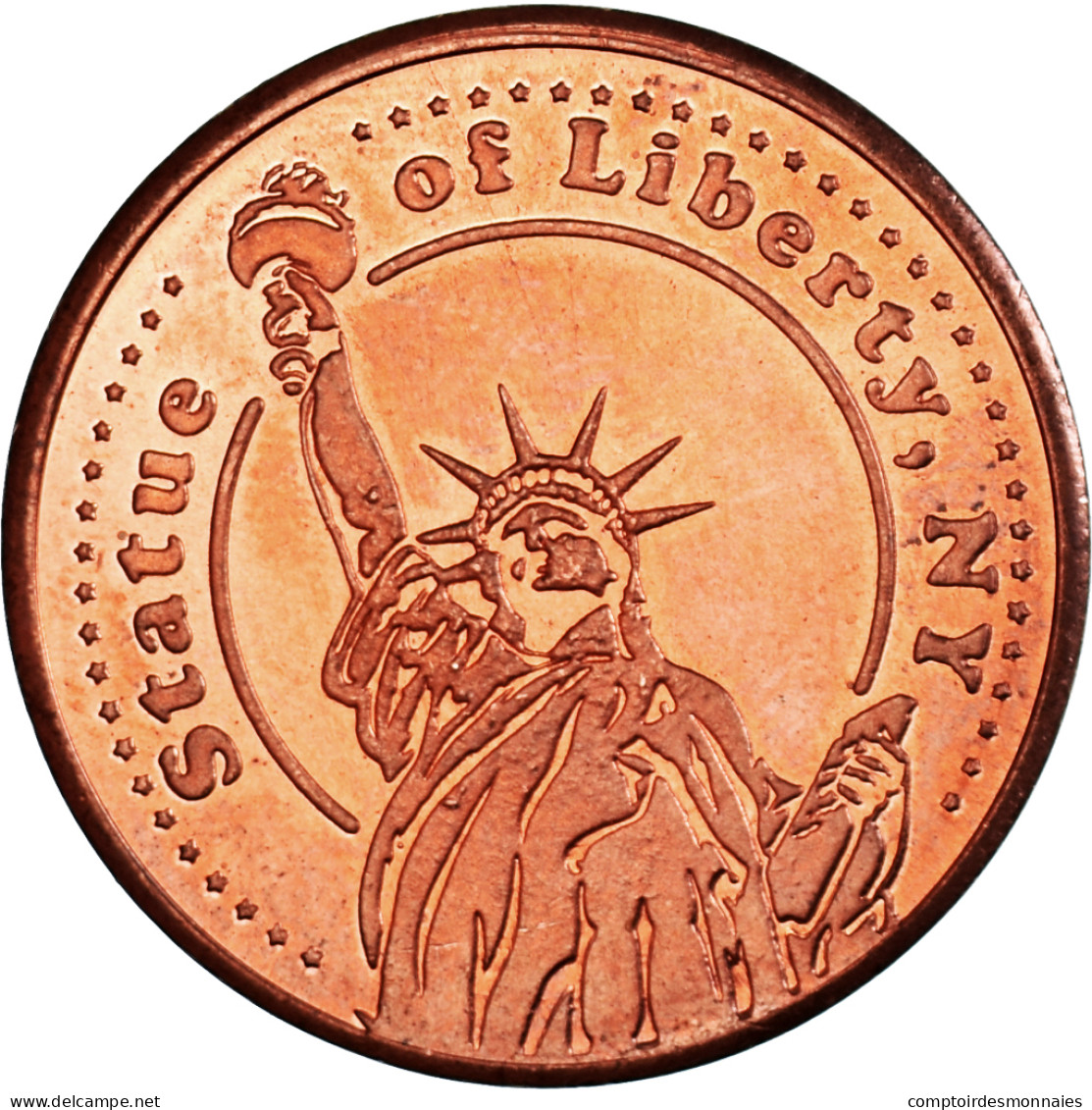 États-Unis, ., Statue Of Liberty, Jeton, SPL, Cuivre - Firma's