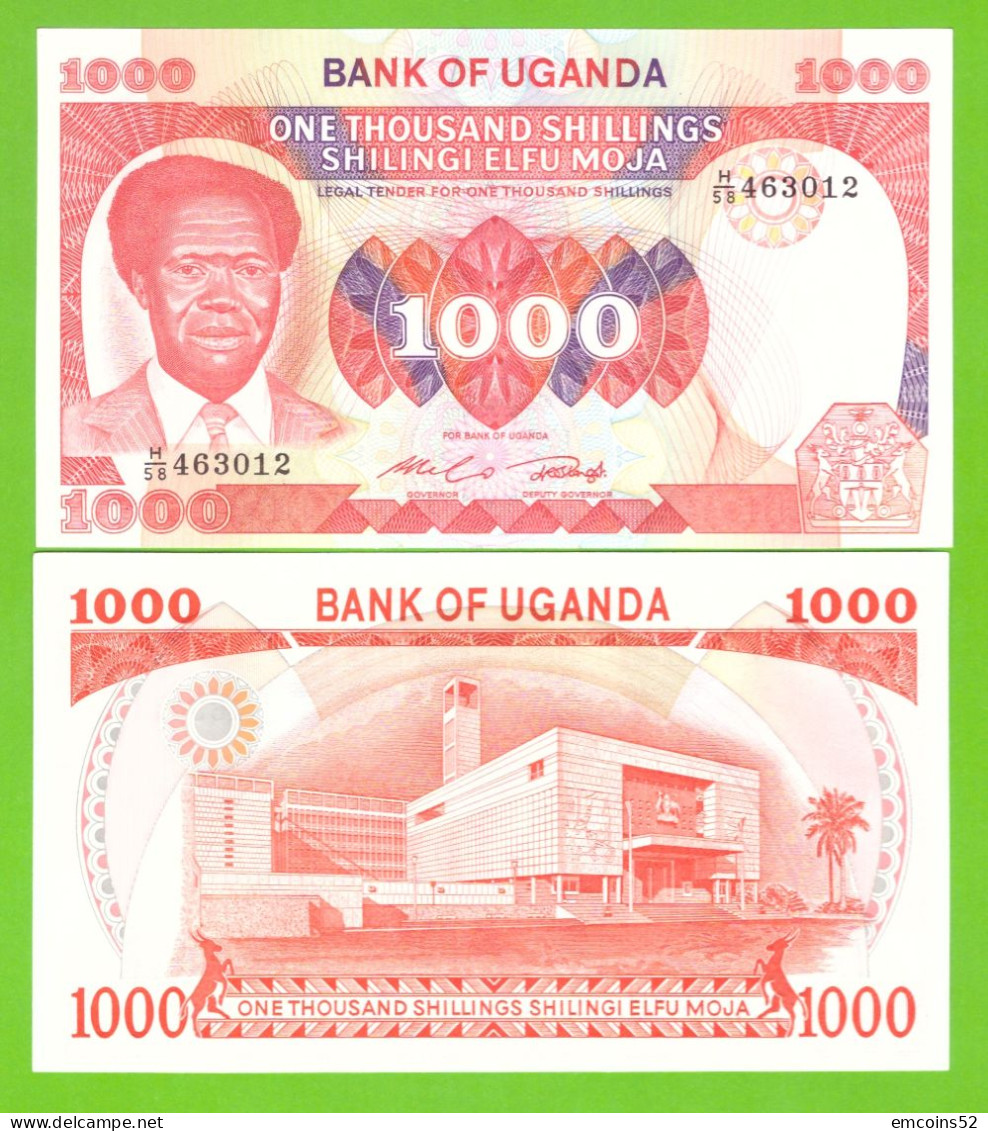 UGANDA 1000 SHILINGI ND 1983 P-23 UNC - Uganda