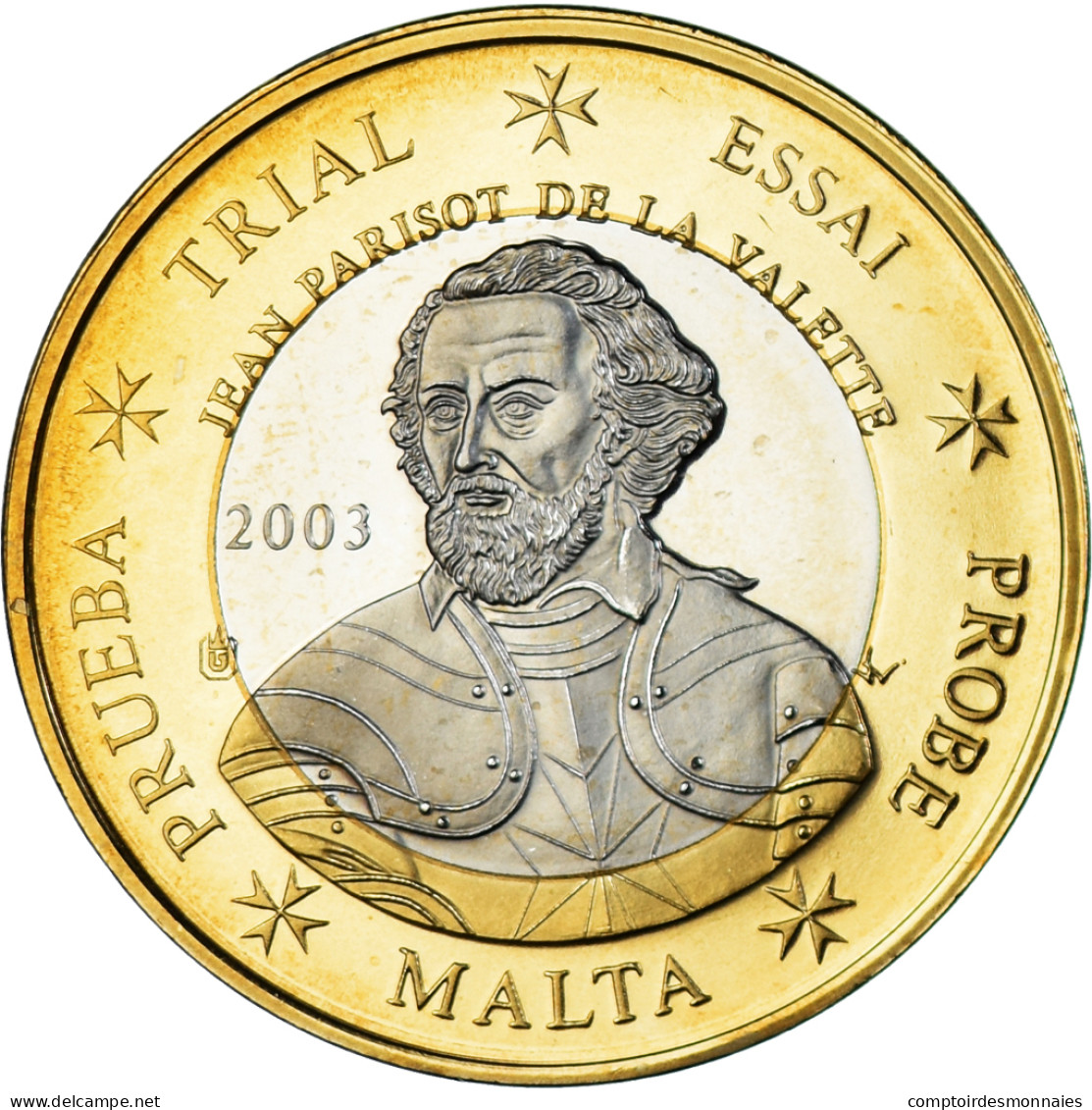 Malte, Euro, 2003, Unofficial Private Coin, FDC, Bimétallique - Malta