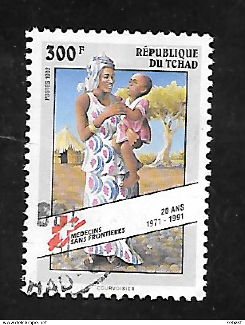 TIMBRE OBLITERE DU TCHAD  DE 1992 N° MICHEL 1216 - Tchad (1960-...)