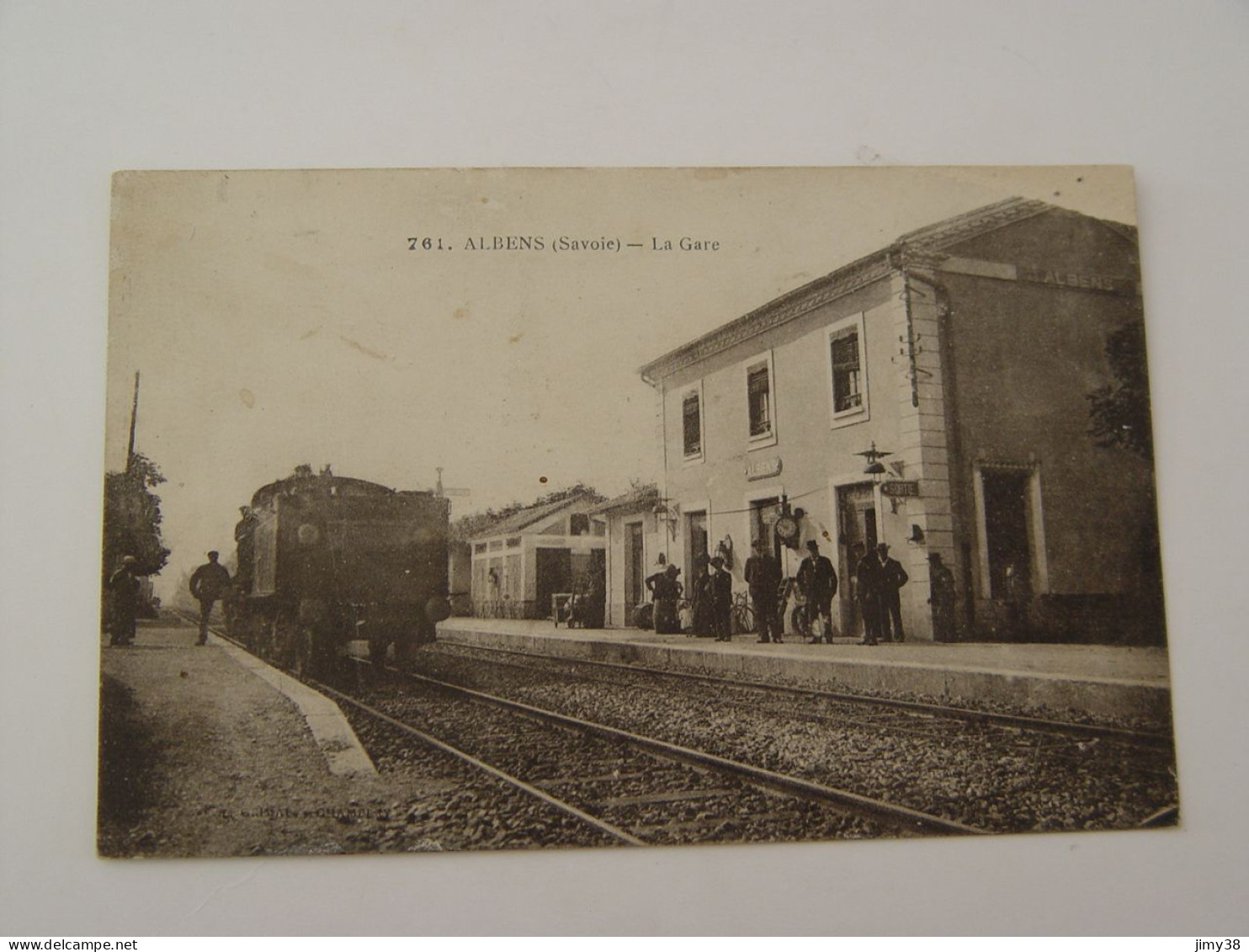 SAVOIE-ALBENS-761-LA GARE TRAIN ANIMEE - Albens