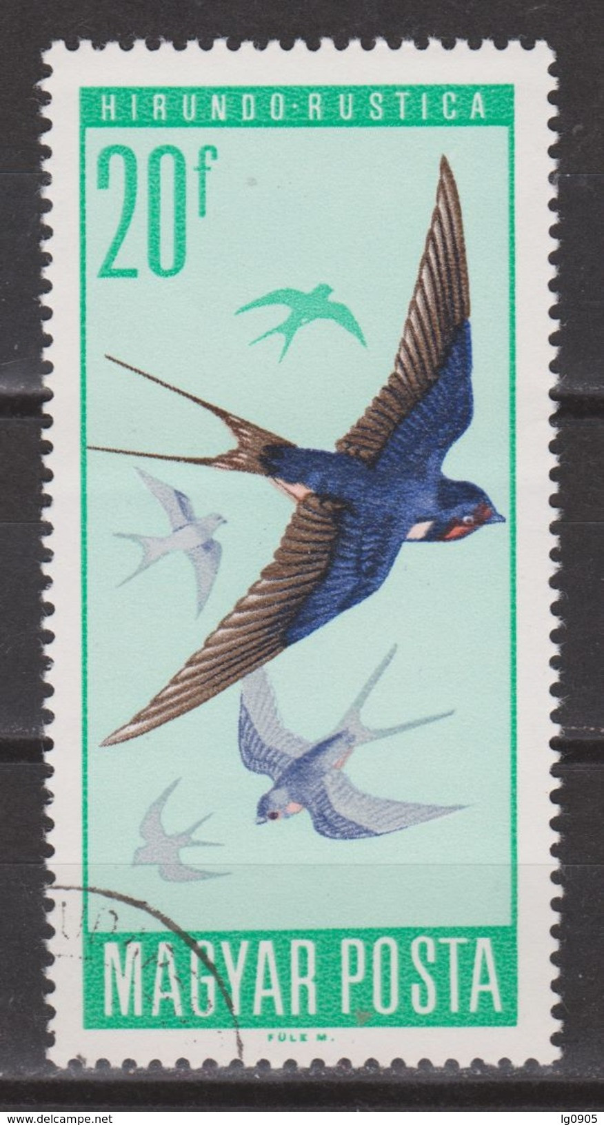 Hongarije, Hungary, Ungarn, Magyar Used ; Zwaluw Swallow Hirondelle NOW MANY BIRD STAMPS FOR SALE - Zwaluwen