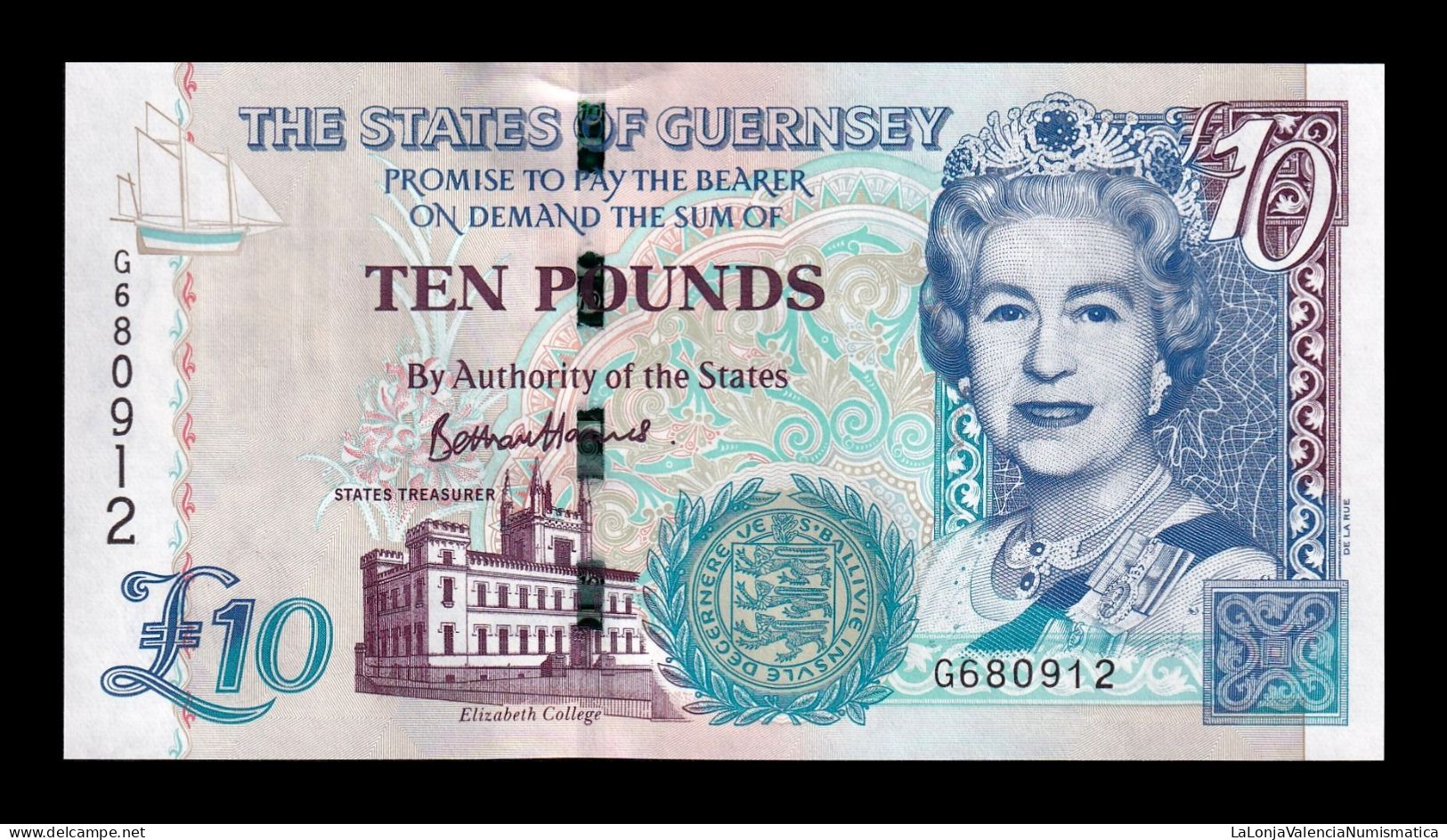 Guernsey 10 Pounds Elizabeth II 2023 Pick 57e Sc Unc - Guernsey