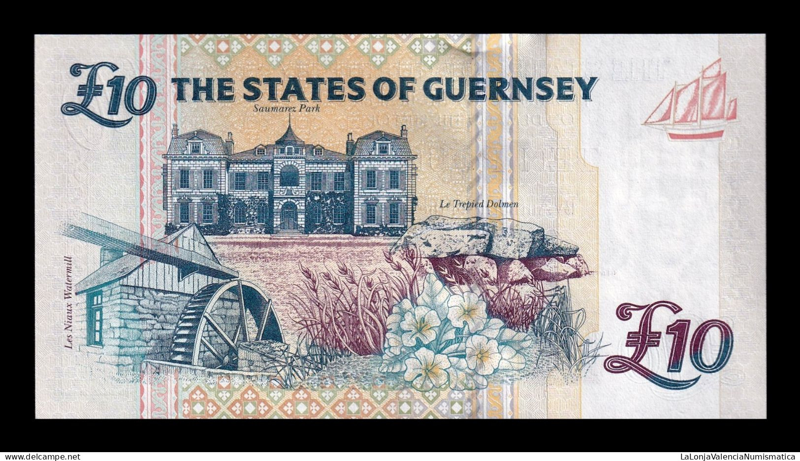 Guernsey 10 Pounds Elizabeth II 2023 Pick 57e Sc Unc - Guernesey