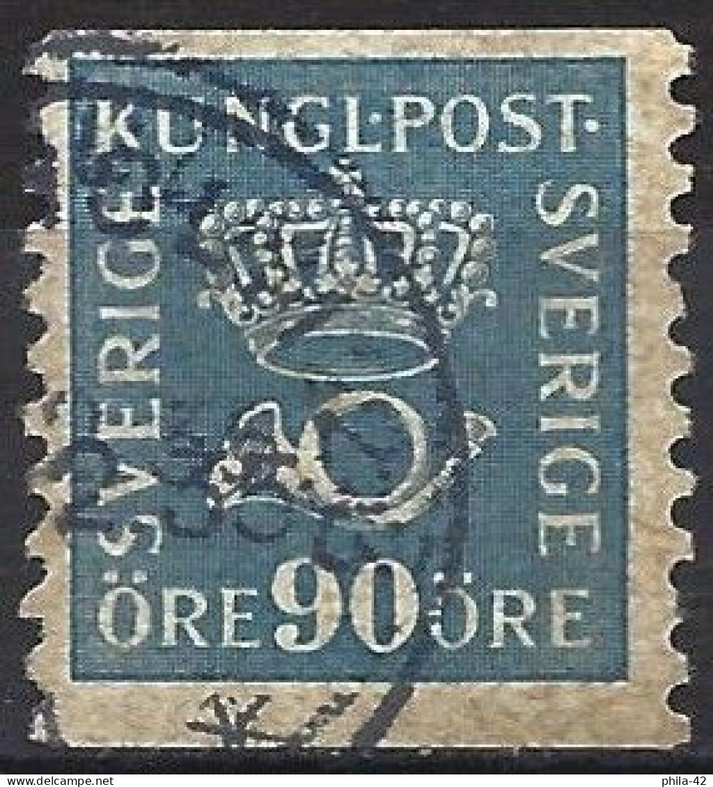 Sweden 1925 - Mi 200 WA - YT 201 ( Crown And Posthorn ) - Abarten Und Kuriositäten