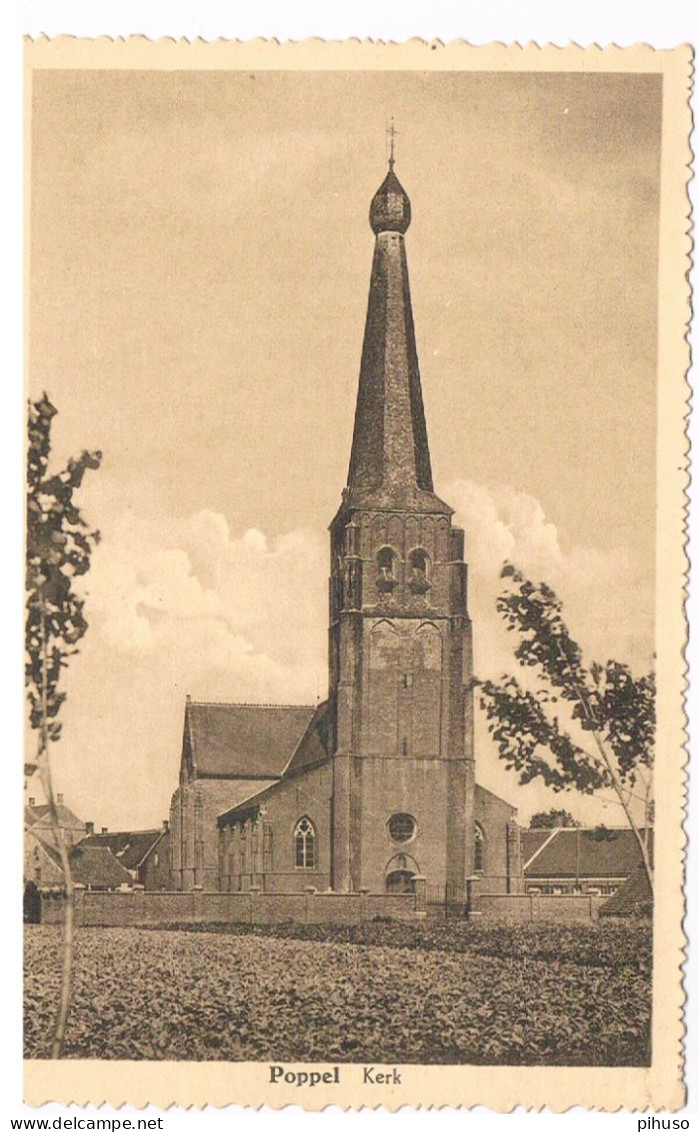 B-9485   POPPEL : Kerk - Ravels