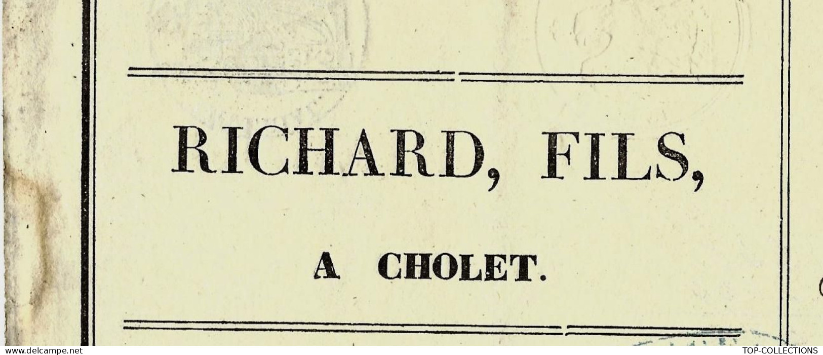 1854  LETTRE DE VOITURE ROULAGE TRANSPORT Richard Fils Cholet  Balle Tissus Pour Revert à Montlieu Charente - 1800 – 1899