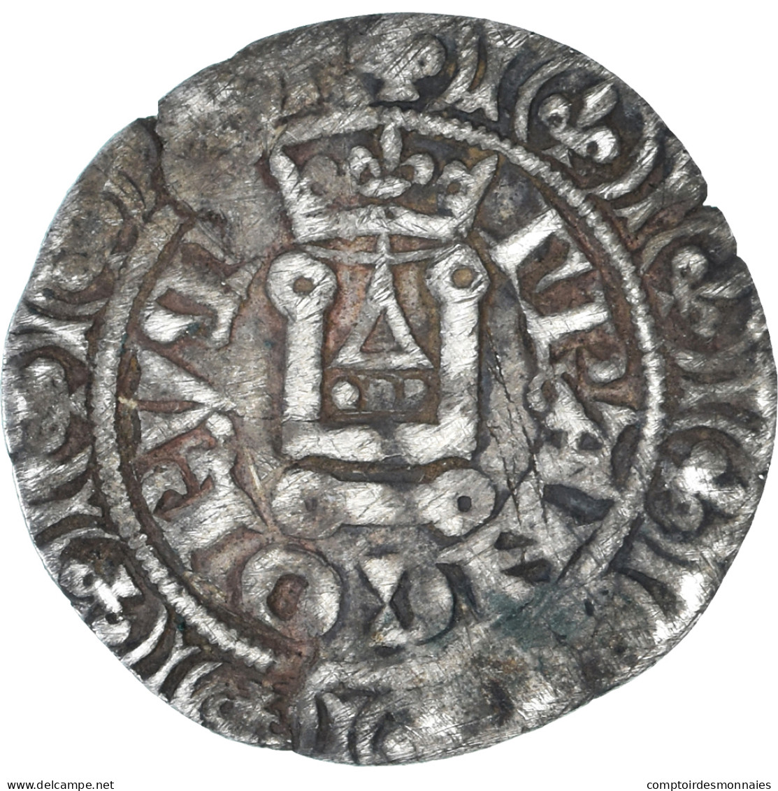 Monnaie, France, Philippe VI, Gros à La Couronne, TB+, Argent, Duplessy:262C - 1328-1350 Philipp VI.