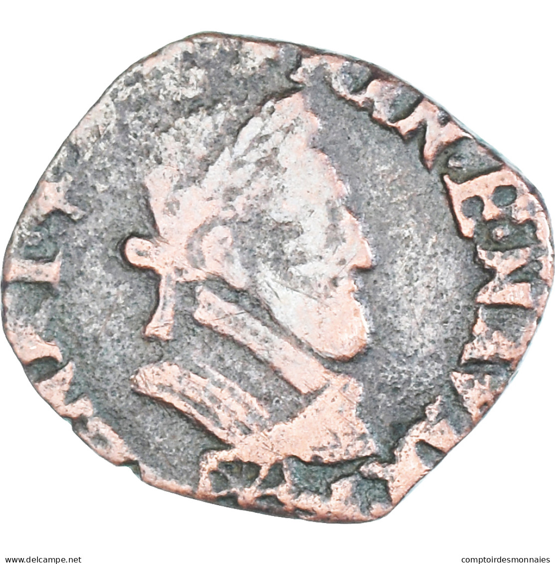 Monnaie, France, Henri IV, Double Tournois, Date Incertaine, Saint Palais, TB+ - 1589-1610 Enrique IV