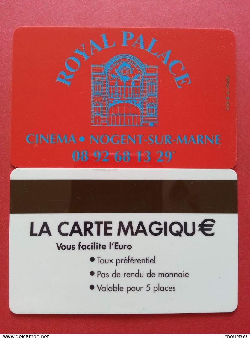 Cinécarte Royal Palace Nogent-sur-Marne Carte Magique 5 Places Rouge (BH0621 - Cinécartes