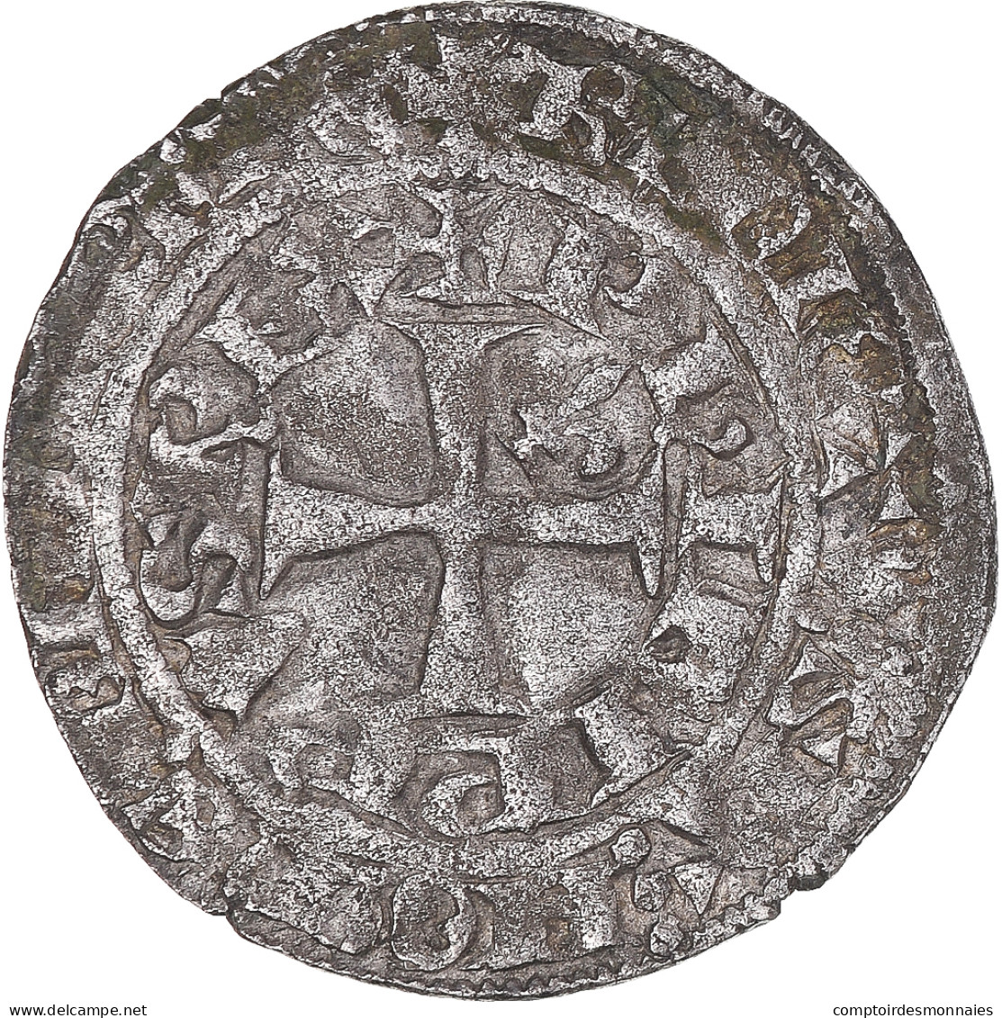 Monnaie, France, Philippe VI, Gros à La Fleur De Lis, 1342-1350, TB+, Billon - 1328-1350 Philippe VI Le Fortuné