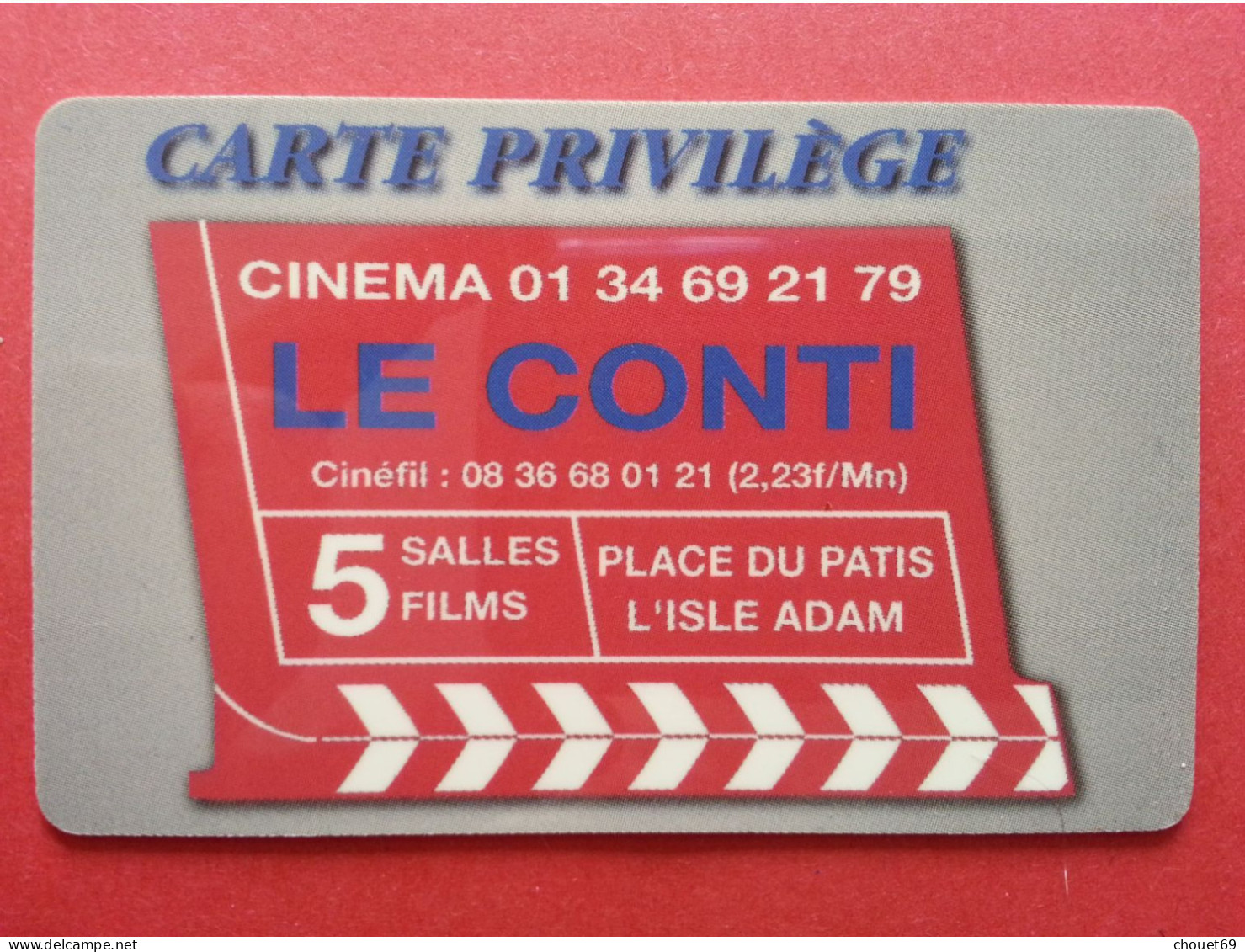Cinécarte Ciné LE CONTI Carte Privilège   (BH0621 - Entradas De Cine