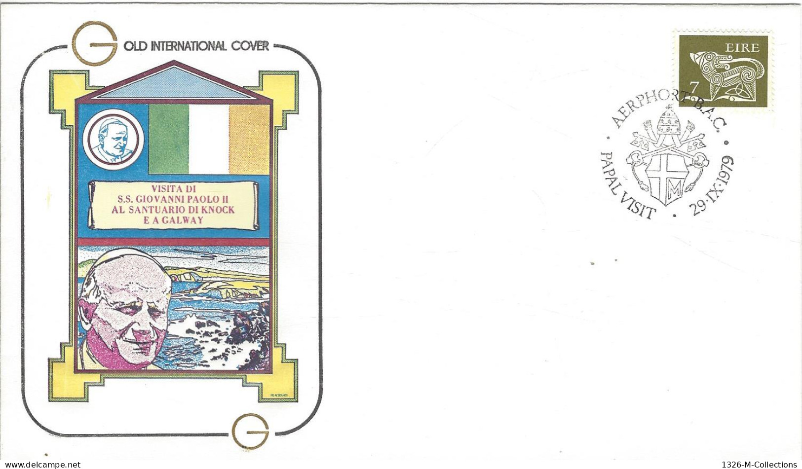 Envellope Voyage Du Pape Jean Paul II IRLANDE N° 218 Y & T - FDC