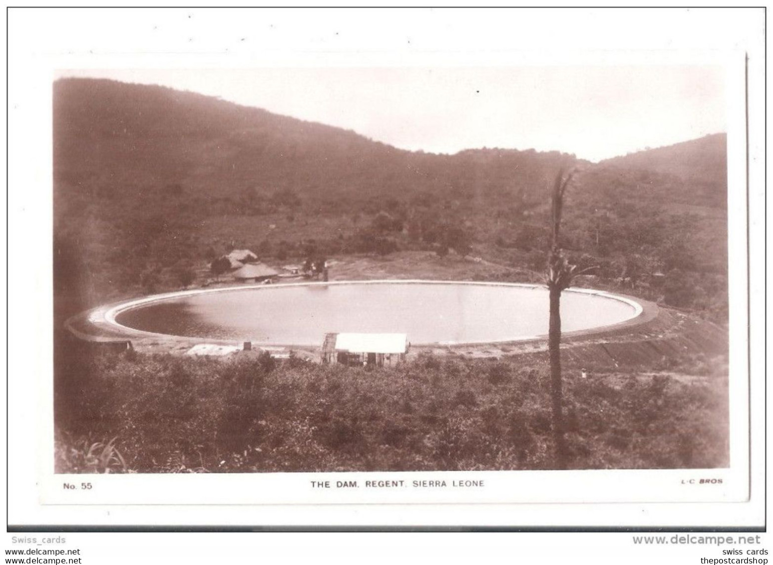 Sierra Leone The Dam Regent Sierra Leone RP Postcard UNUSED - Sierra Leone