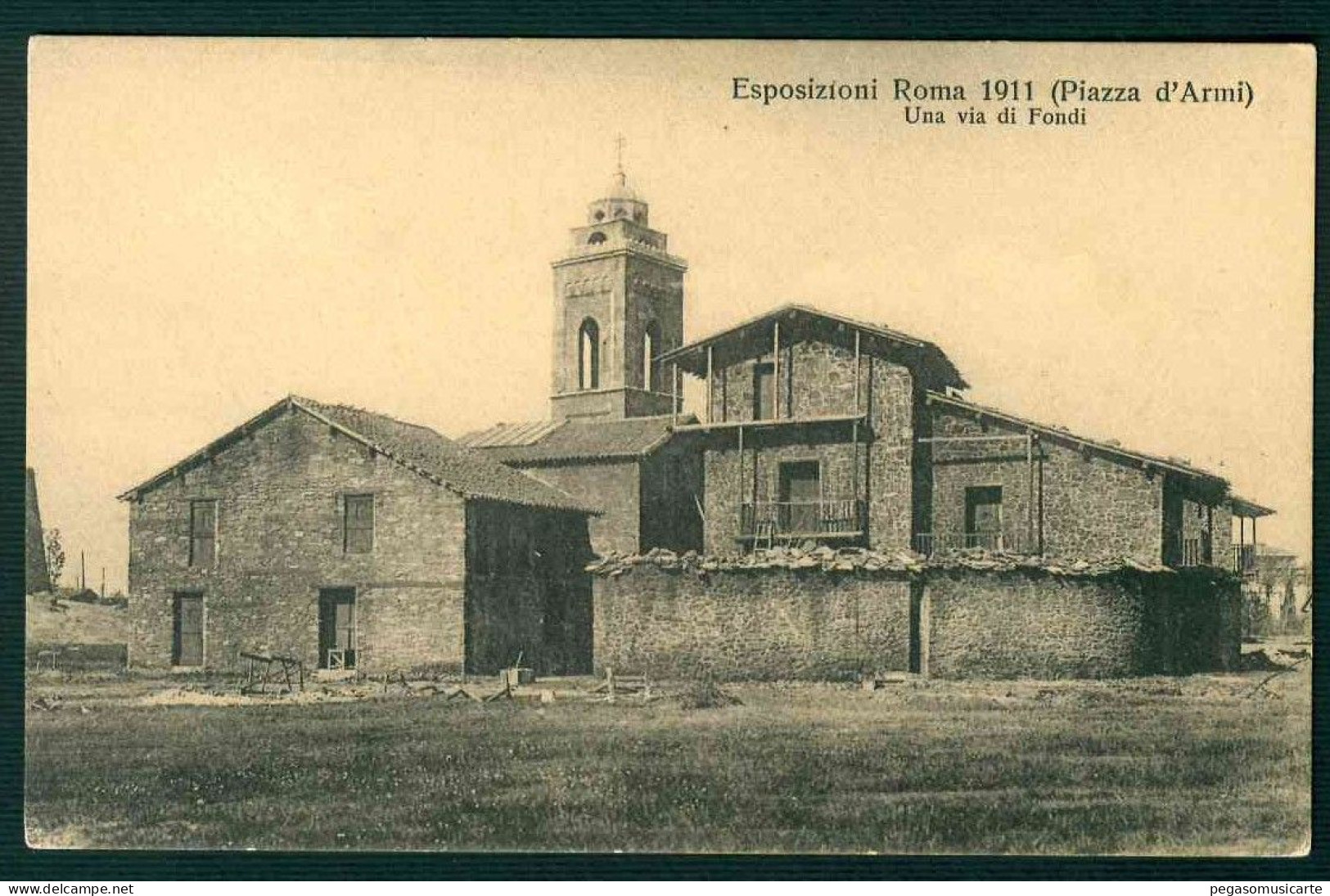 VX235 - ESPOSIZIONI ROMA 1911 - PIAZZA D'ARMI - UNA VIA DI FONDI - Exhibitions