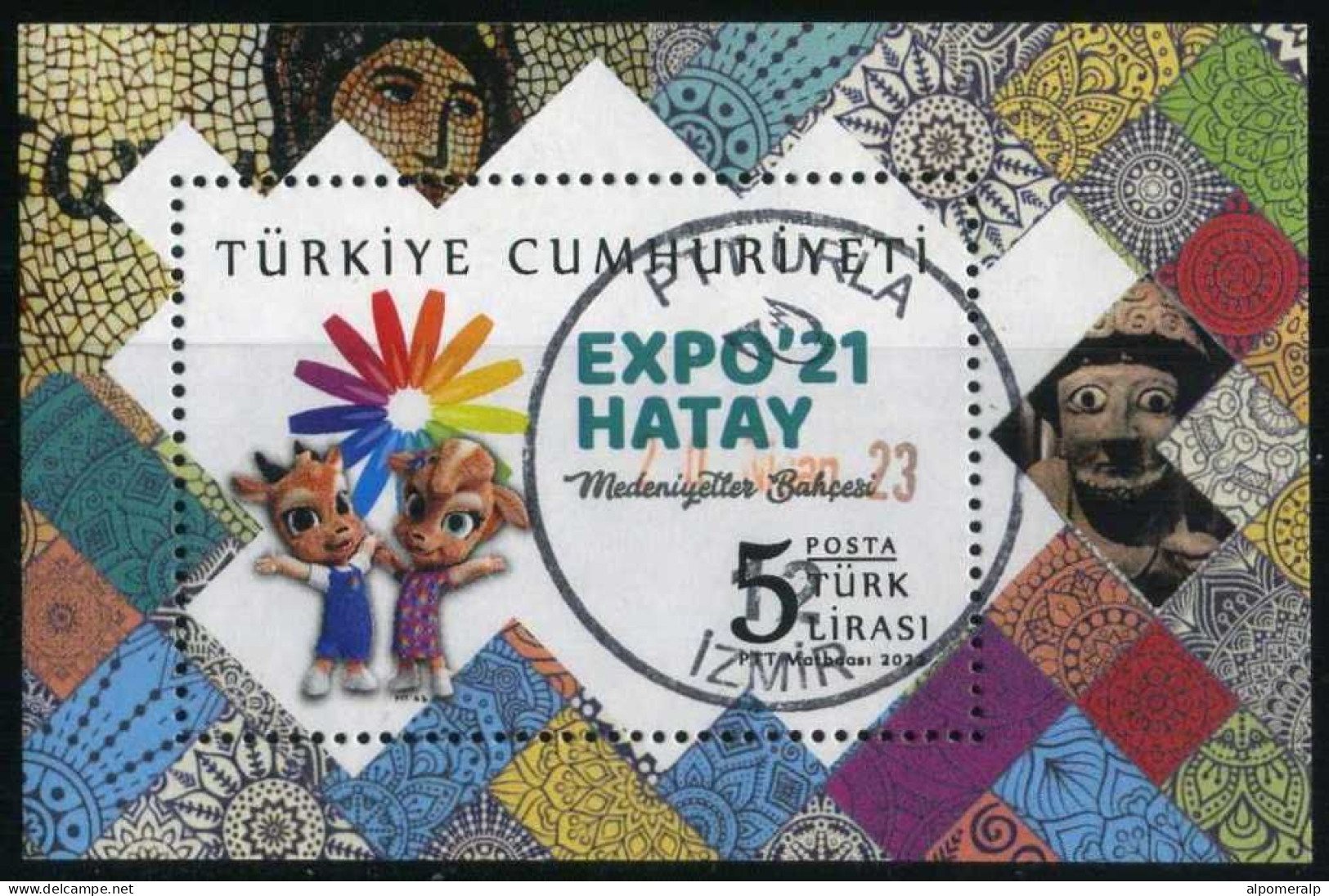 Türkiye 2022 Mi 4697 EXPO'21 Hatay, Garden Of Civilizations | Archaeology BL 218 - Oblitérés