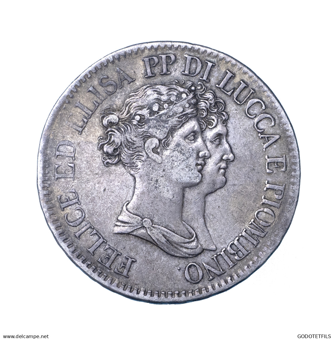 Italie République De Lucques  5 Franchi 1808 Florence - Lucca