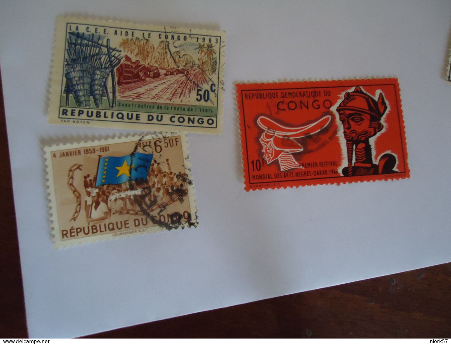 CONGO  USED  STAMPS   LOT 3 - Autres & Non Classés