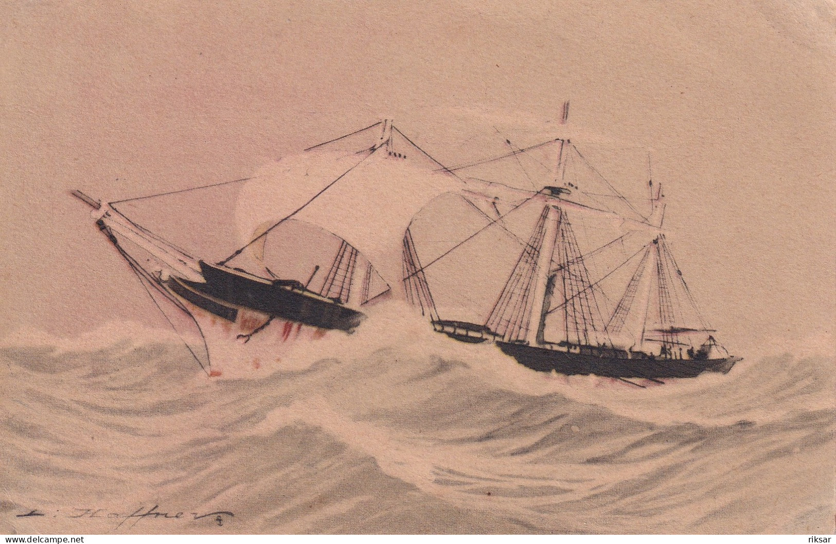 ILLUSTRATEUR(HAFFNER) BATEAU VOILIER - Haffner