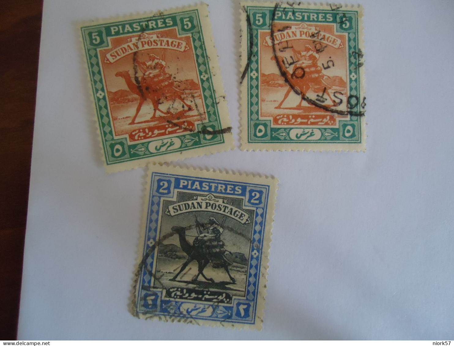 SUDAN  USED   STAMPS  CAMELS 3   WITH POSTMARK - Soudan (1954-...)