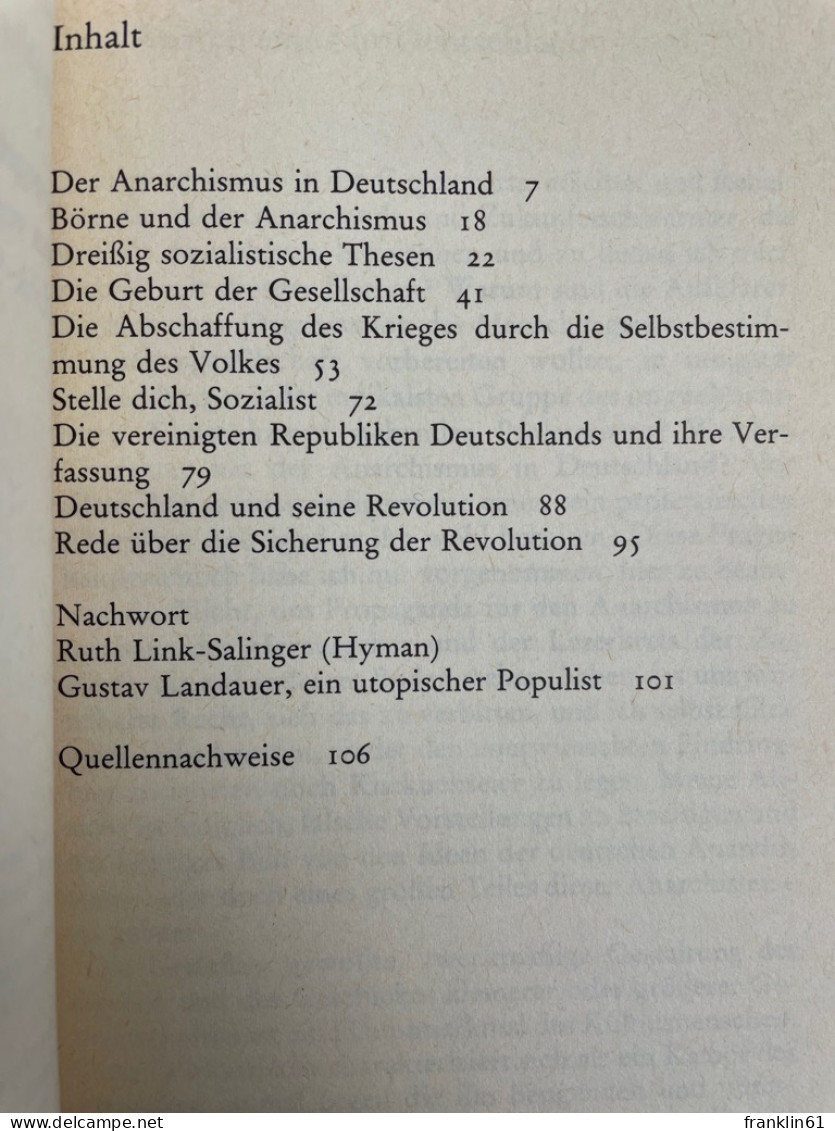 Erkenntnis Und Befreiung : Ausgewählte Reden Und Aufsätze. - Politik & Zeitgeschichte